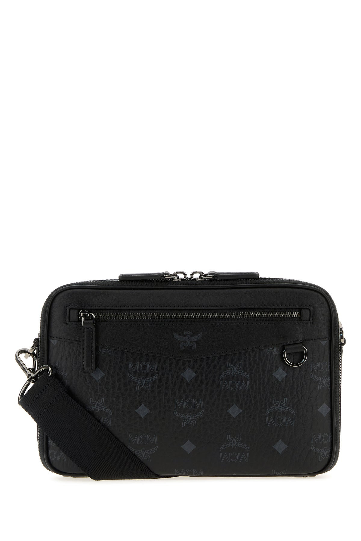 Printed canvas small Diamond crossbody bag - 1