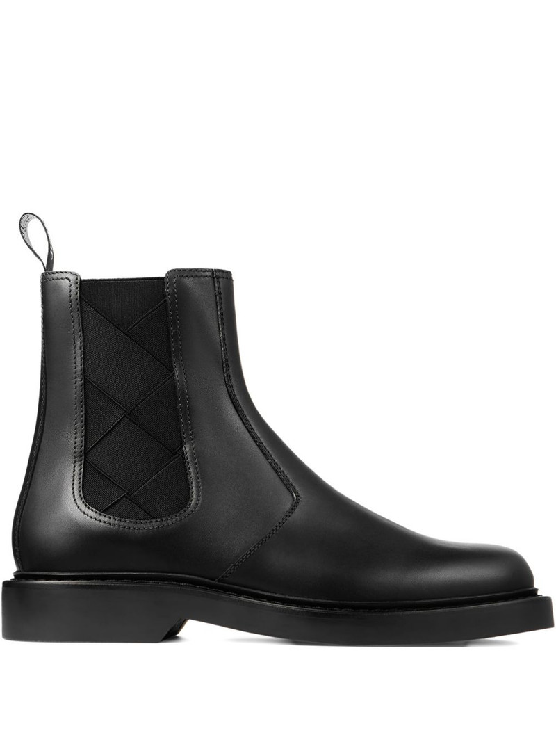 woven-panel chelsea boots 1