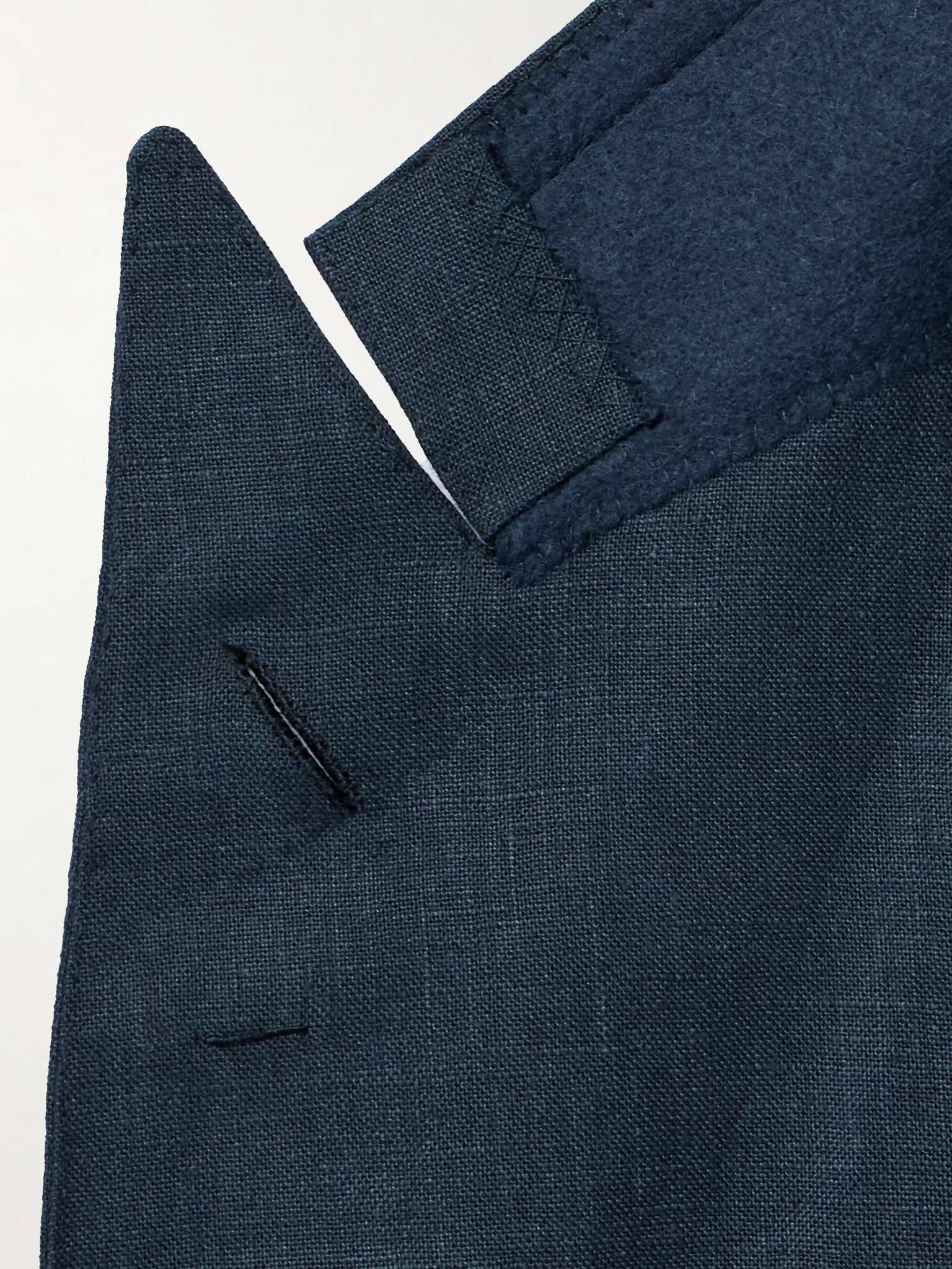 Kent Slim-Fit Double-Breasted Linen Suit Jacket - 3