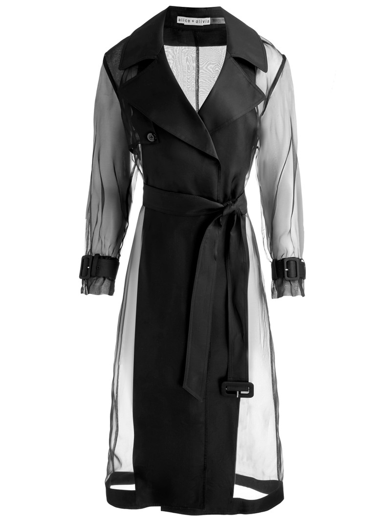 SILVIA SHEER MAXI TRENCH 1