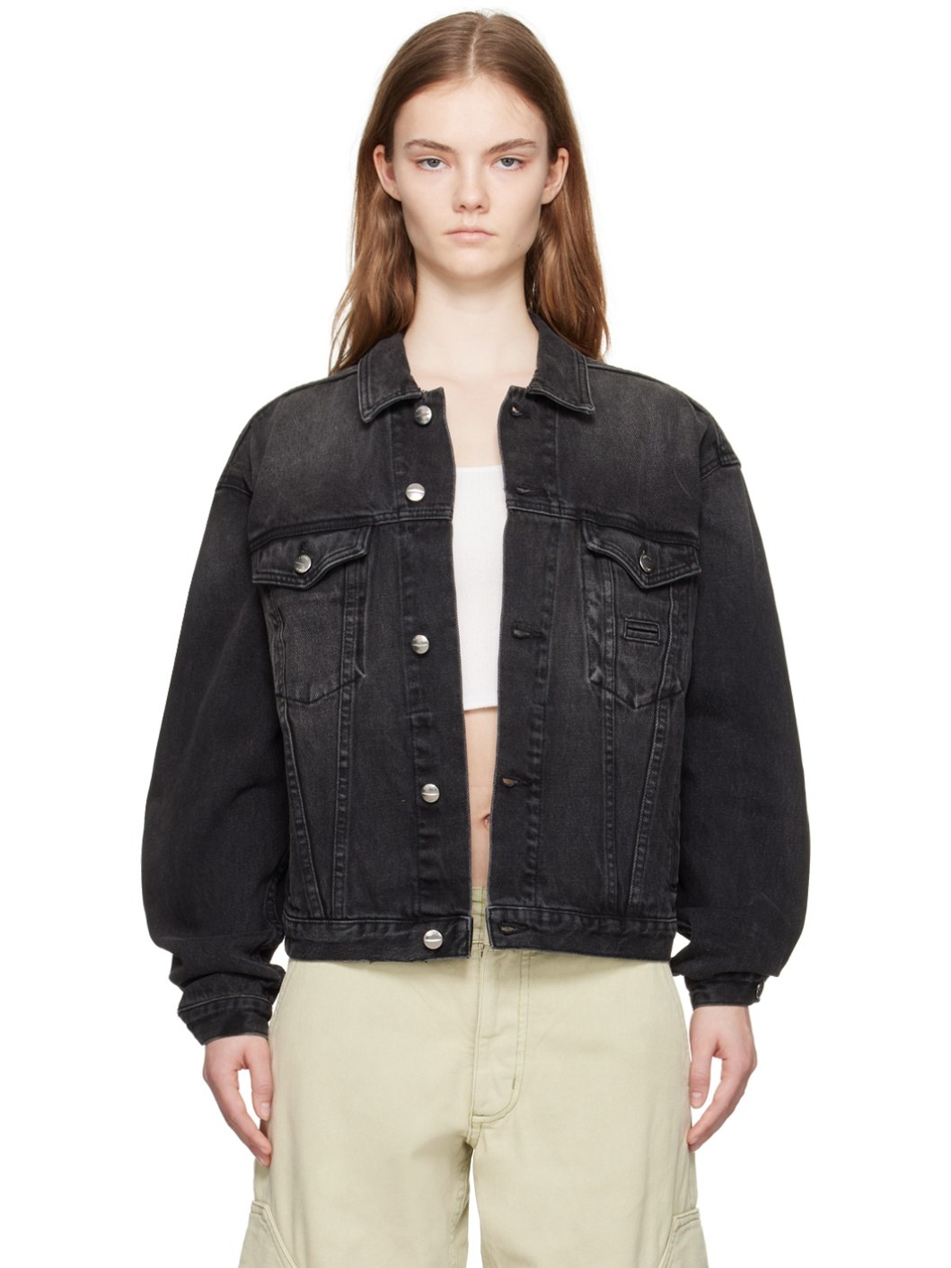 SSENSE Exclusive Black Denim Jacket - 1