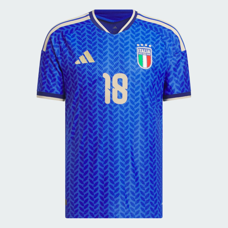 Italy 26 Home Barella Authentic Jersey 1
