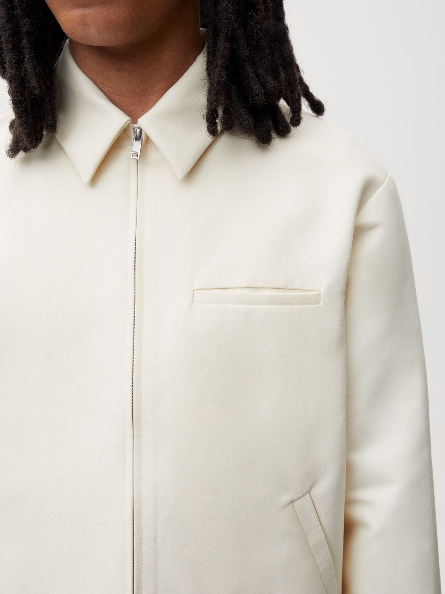 Mens Organic Cotton Harrington Jacket - Elderflower - 3