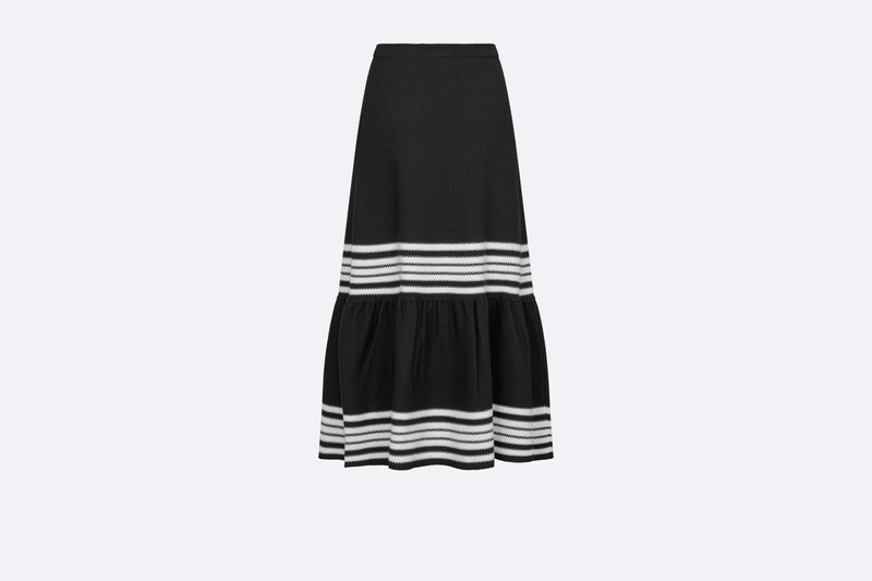 Dior Marinière Mid-Length Skirt 3