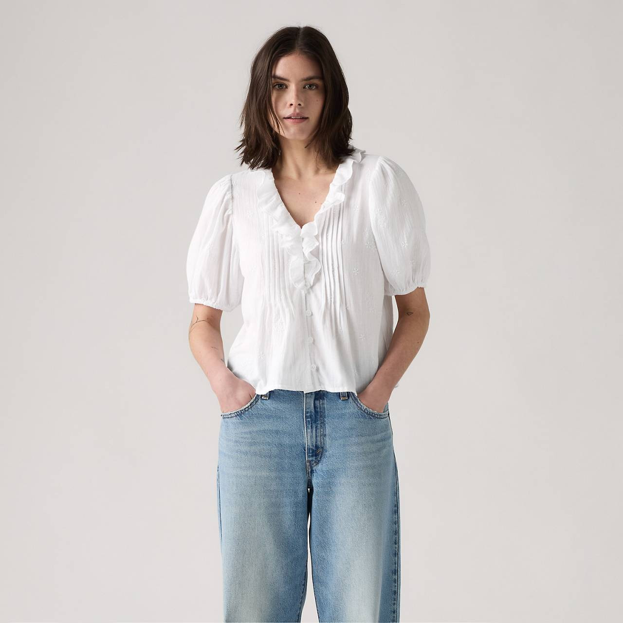 GISELLE RUFFLE BLOUSE - 2