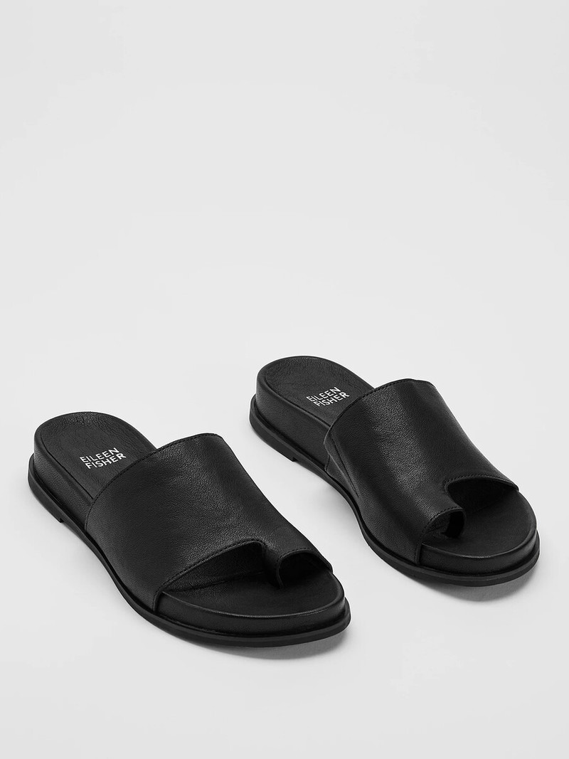 EILEEN FISHER Digit Leather Slide Sandal outlook