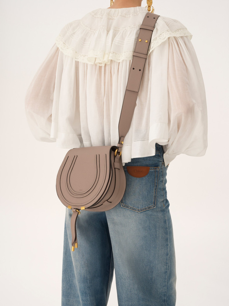 Chloé MARCIE SADDLE BAG IN GRAINED LEATHER outlook