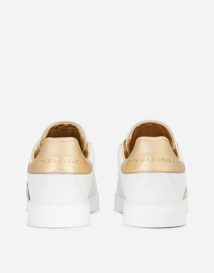 Calfskin Portofino sneakers with DG logo - 3