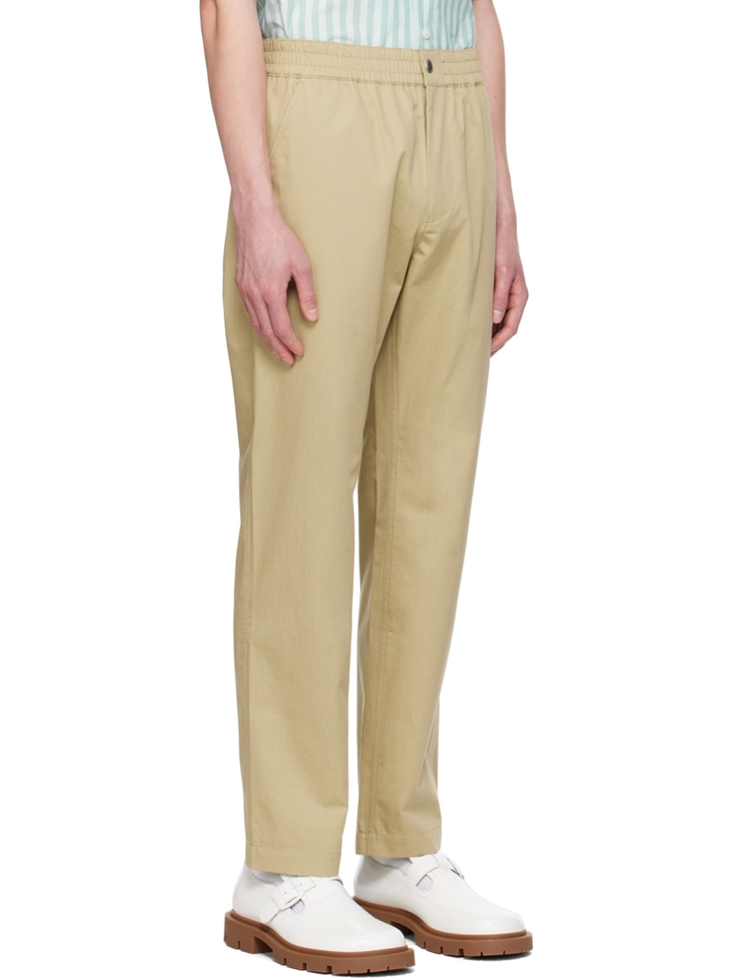 Beige Casual Trousers - 2