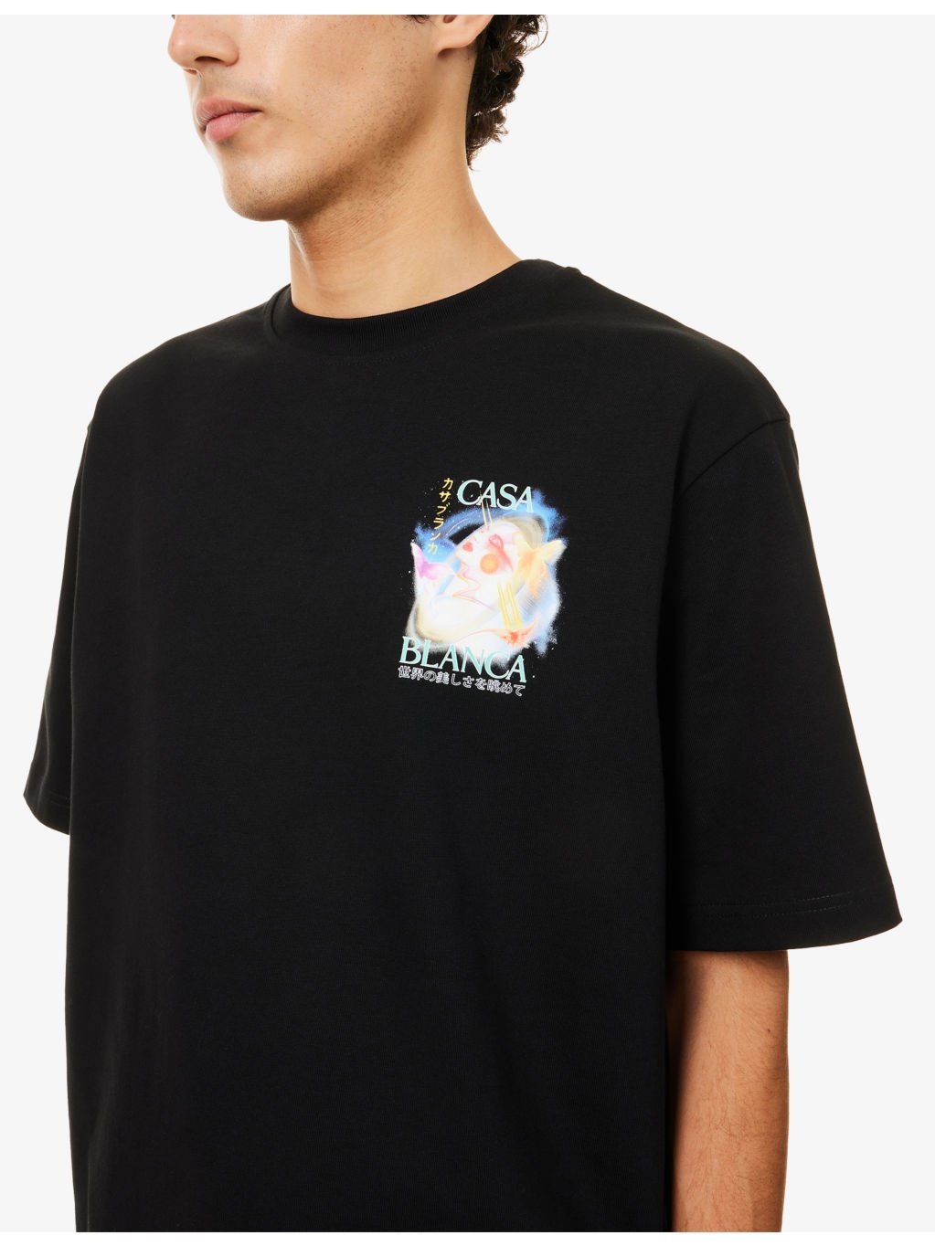 Galactic Connection Brand-Print Cotton-Jersey T-Shirt - 5