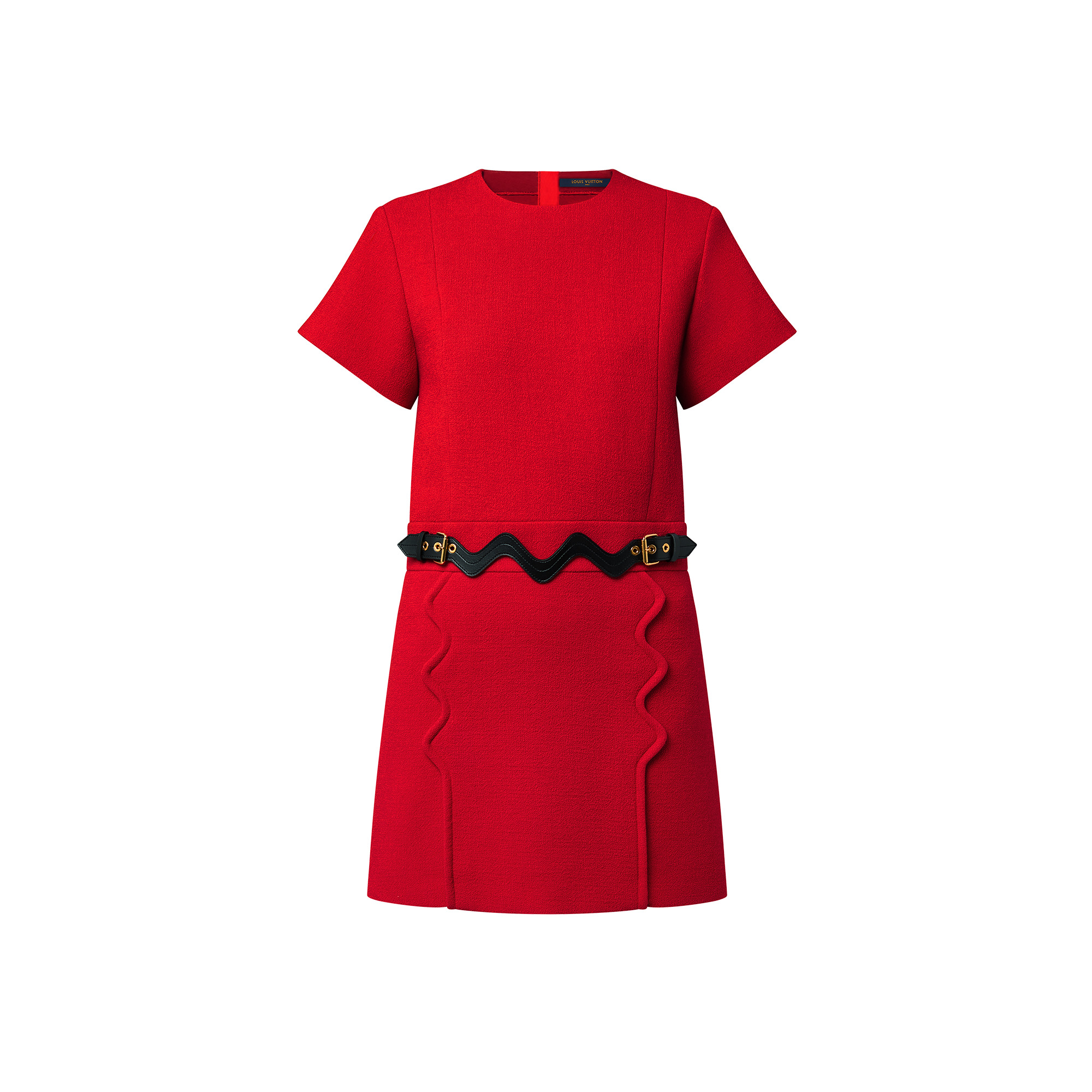 Scallop Detail A-line Dress - 1