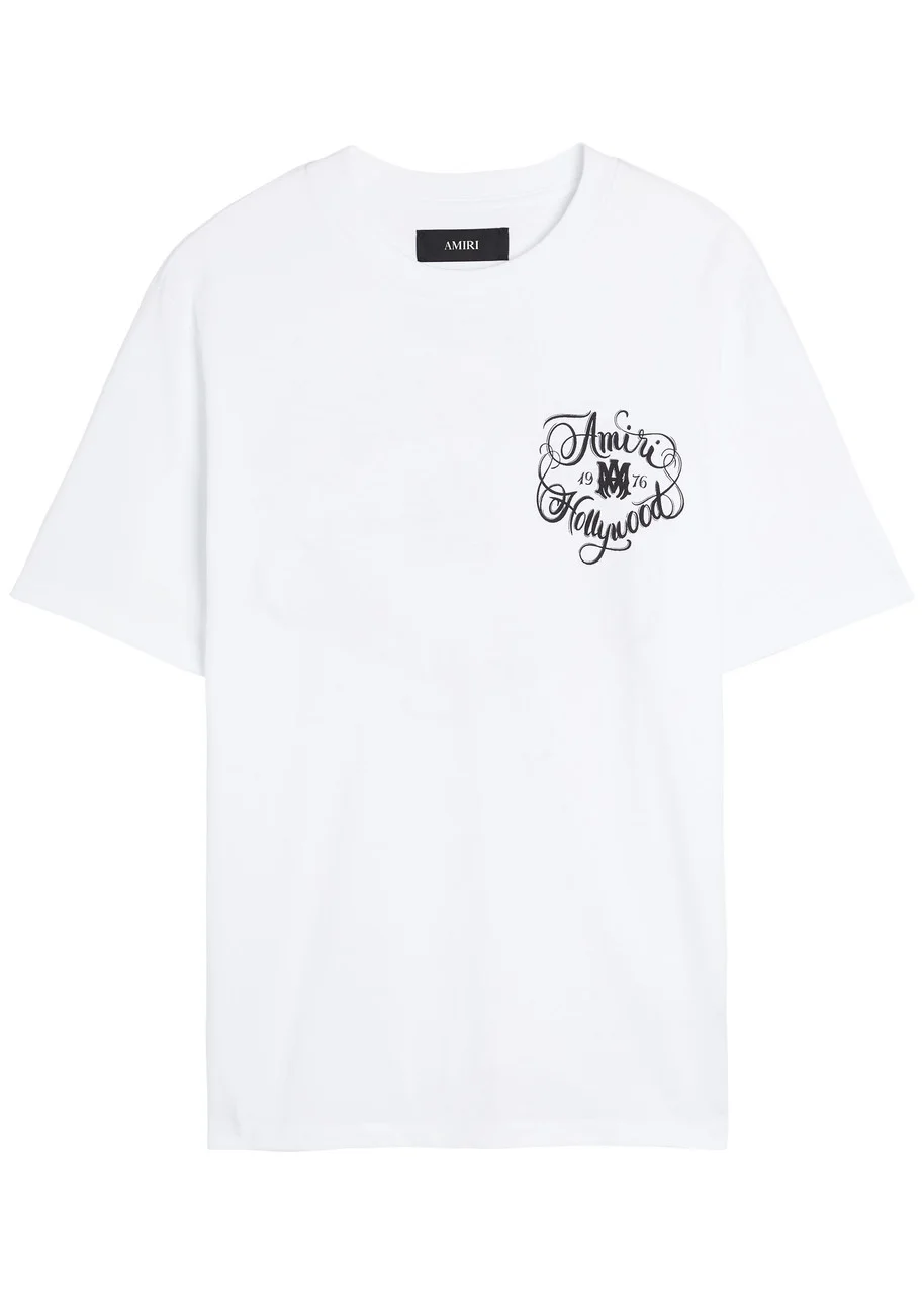Amiri Hollywood Printed Cotton T-shirt - 1