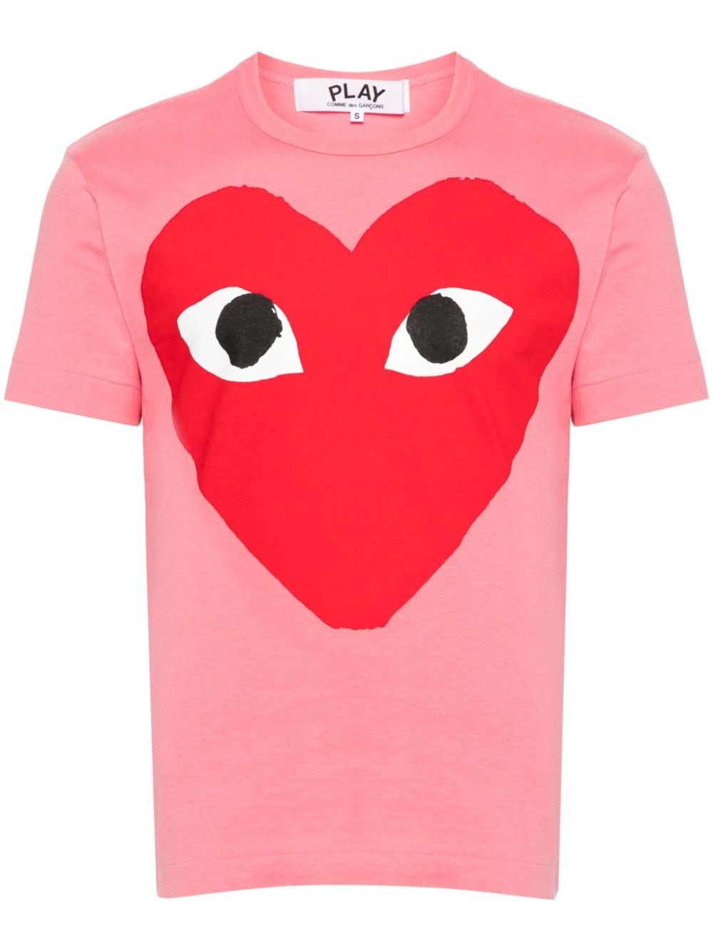 Heart-print cotton T-shirt - 1