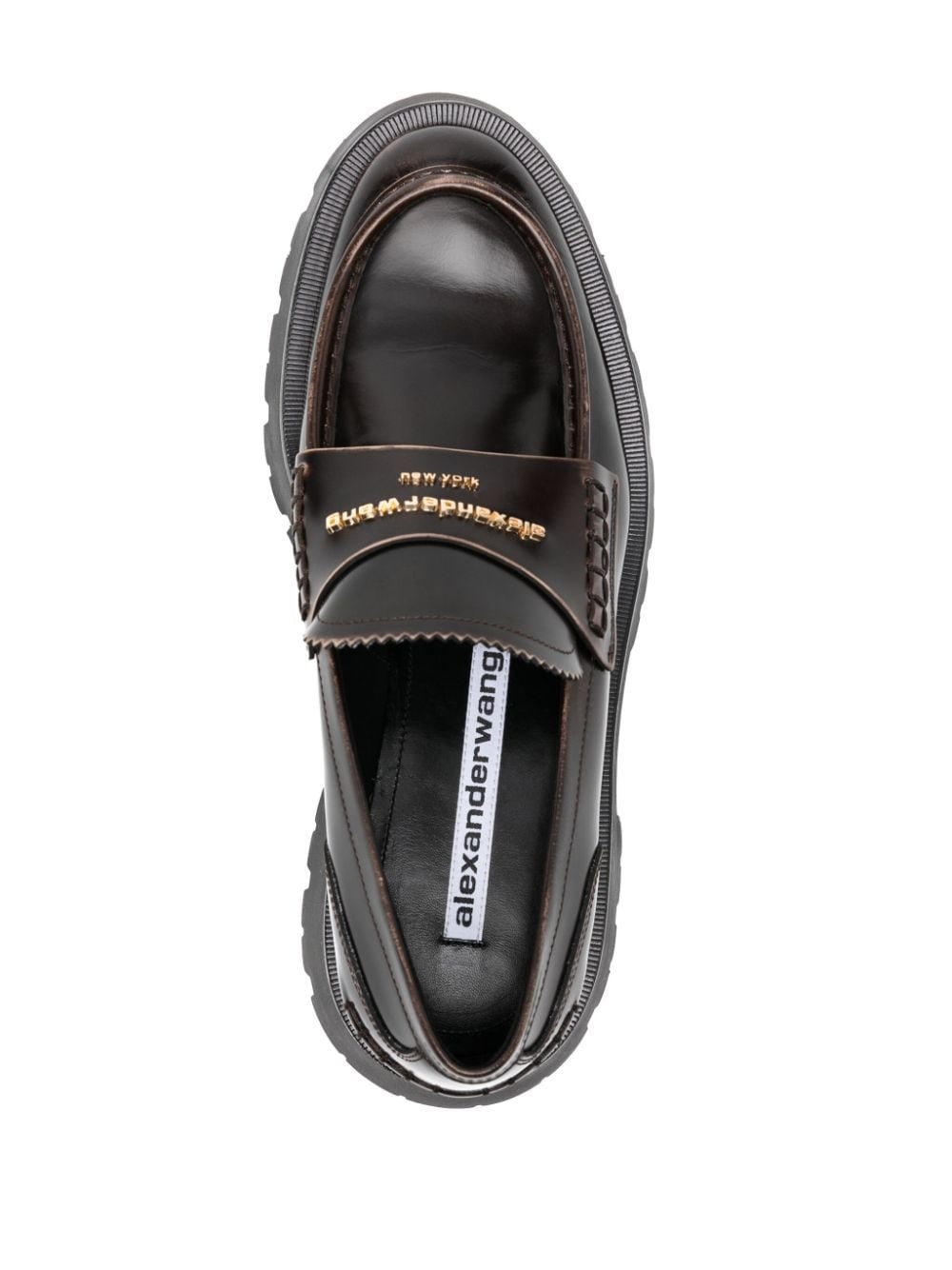 Carter 45mm mid-heel leather loafer - 4