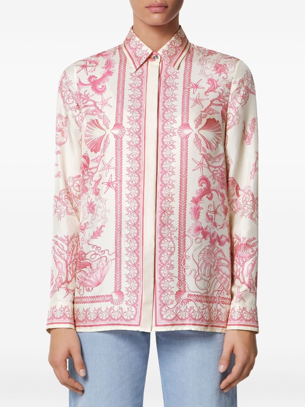 Underwater Barocco-print shirt - 3