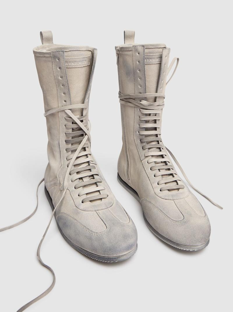 Ann Demeulemeester Fides suede high top sneakers outlook