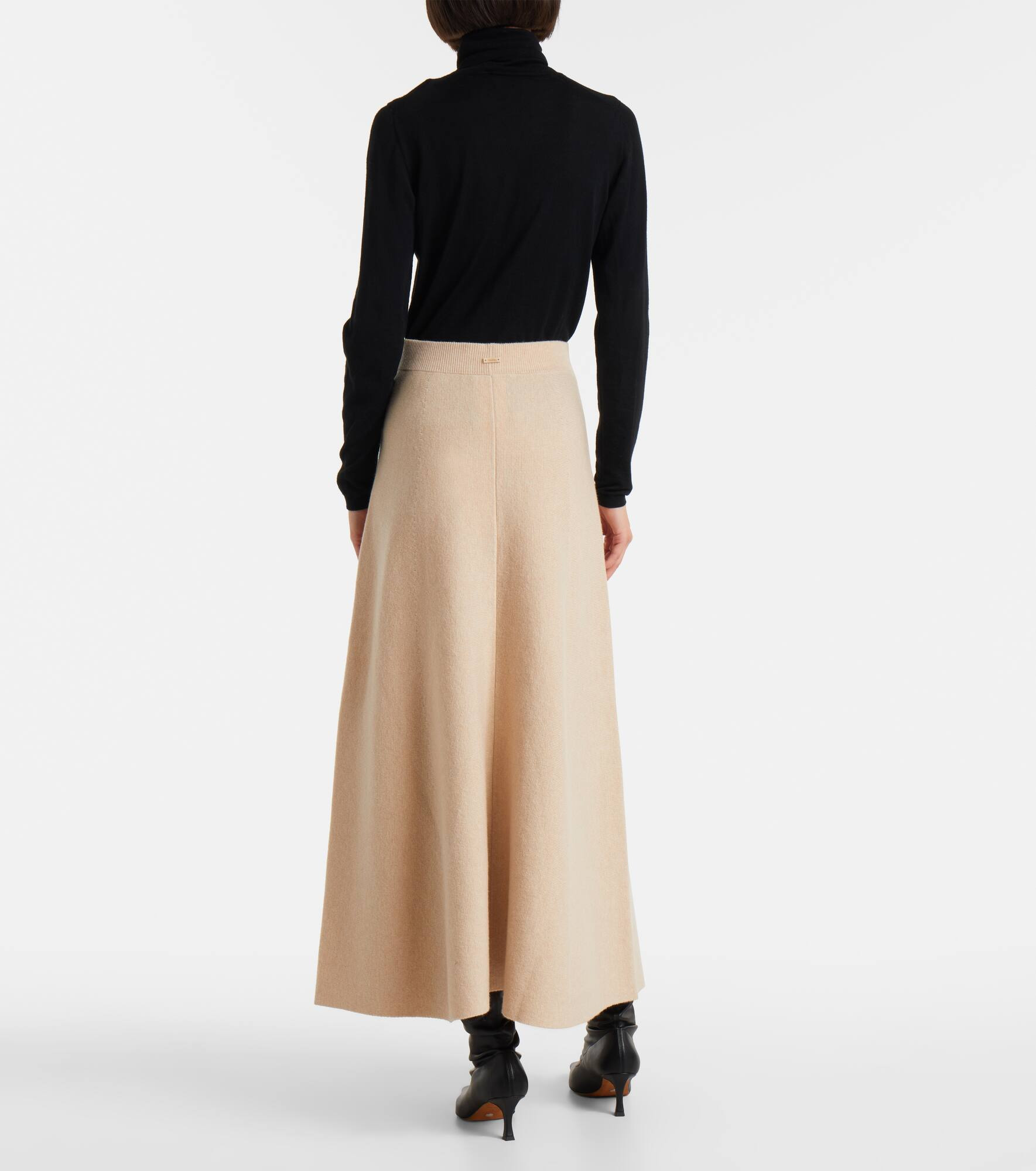 Giberna wool and cashmere maxi skirt - 3