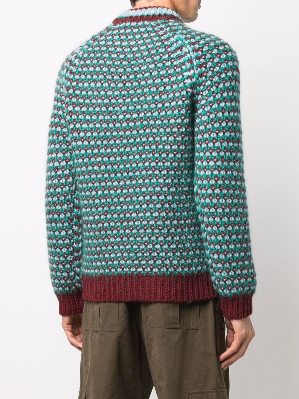 patterned-knit jumper - 4