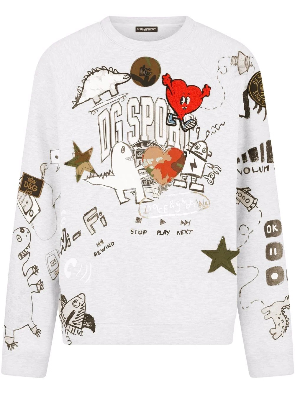 DG Sport graphic-print sweatshirt - 1