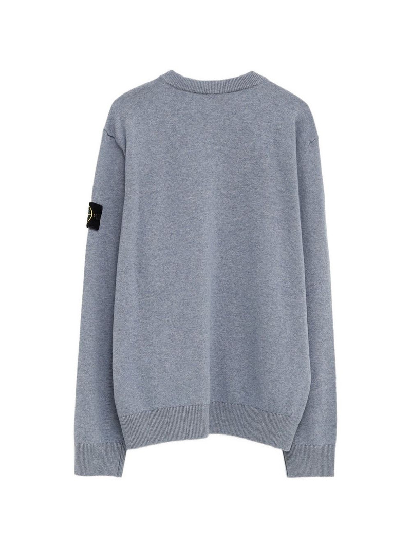 Stone Island crew-neck patch sweater outlook