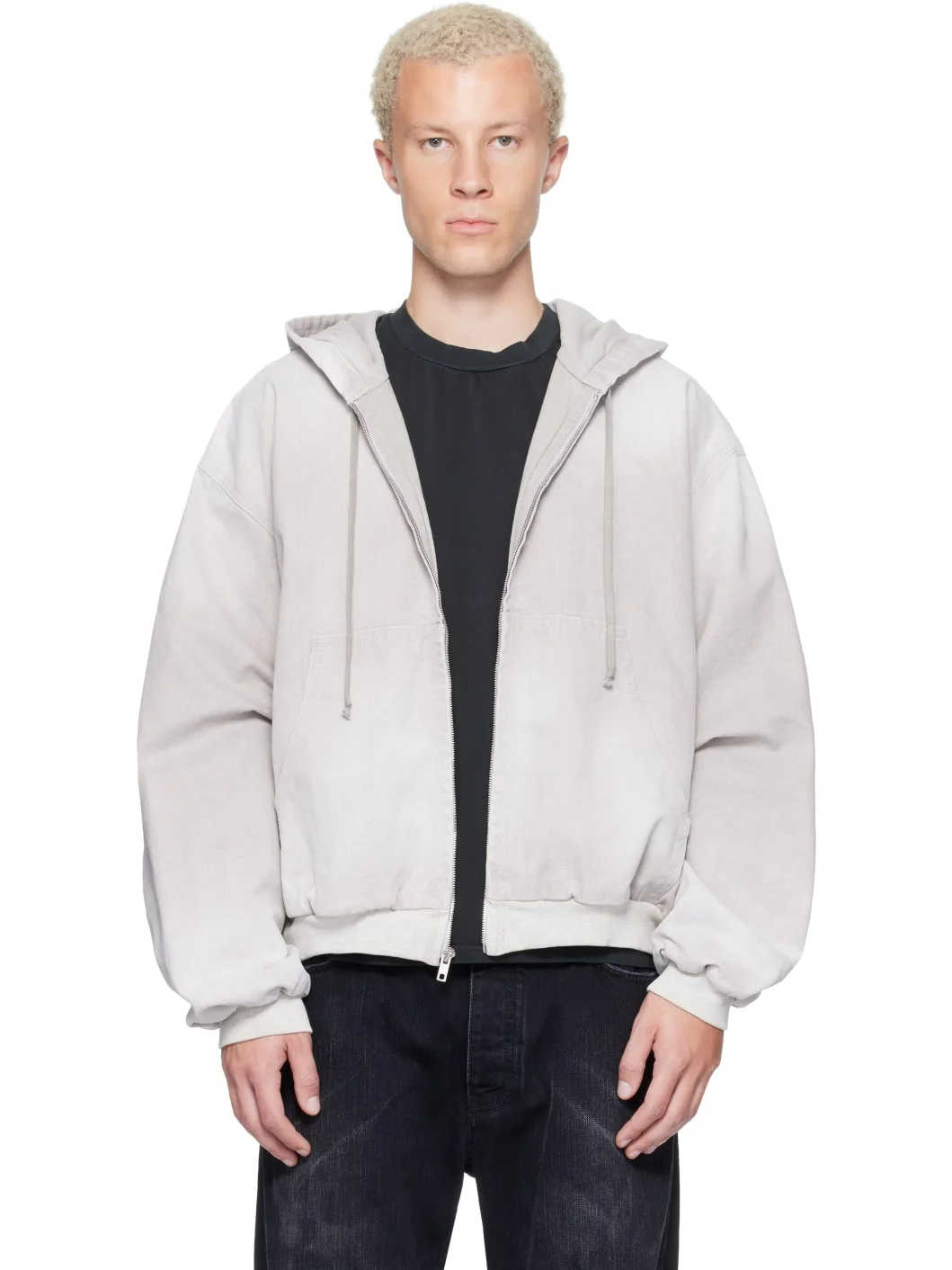 Gray Underground Canvas Jacket - 1