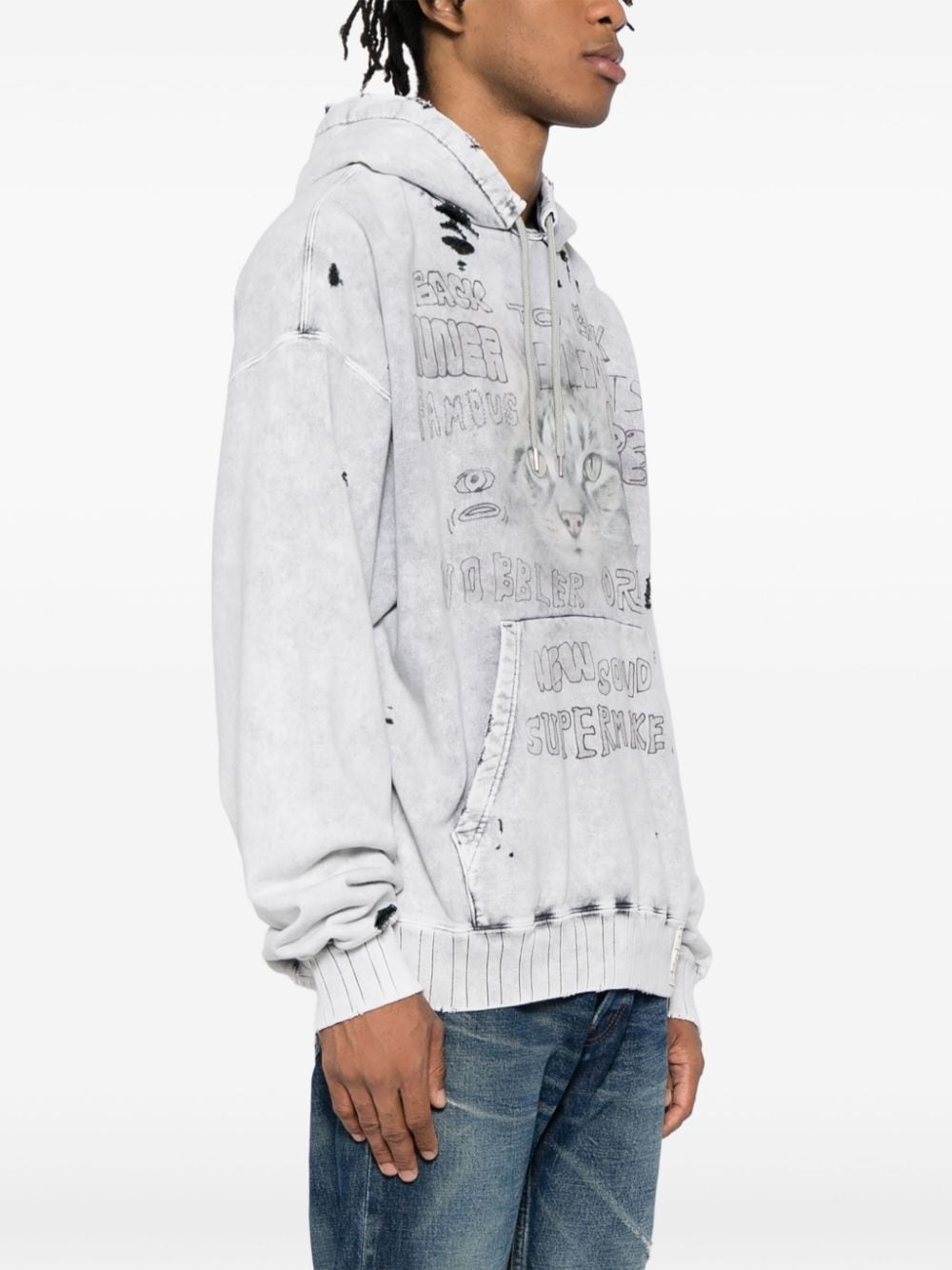 bleached hoodie - 3