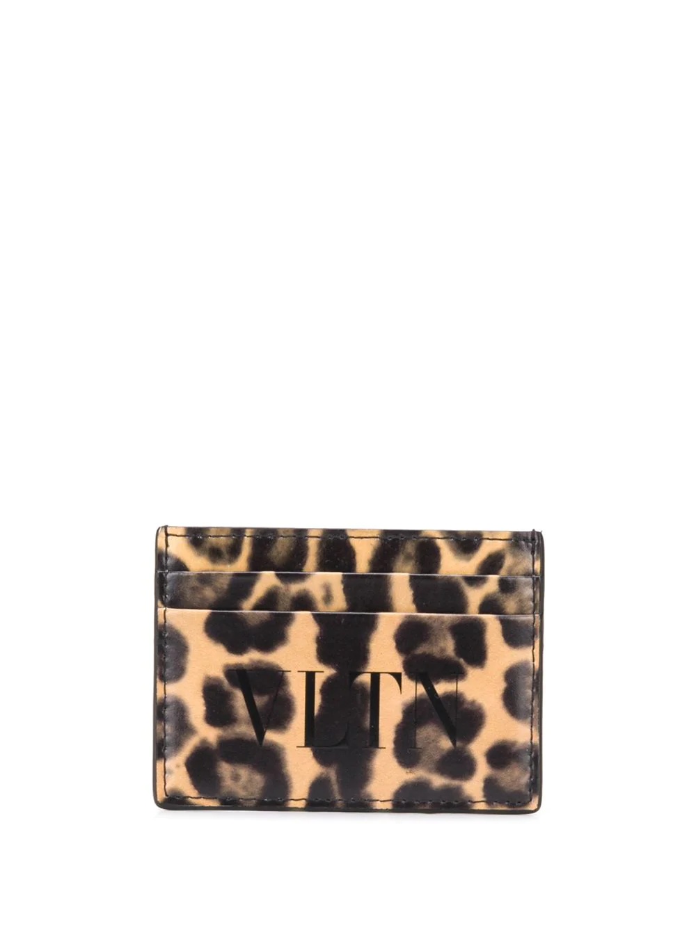 VLTN leopard print cardholder - 1