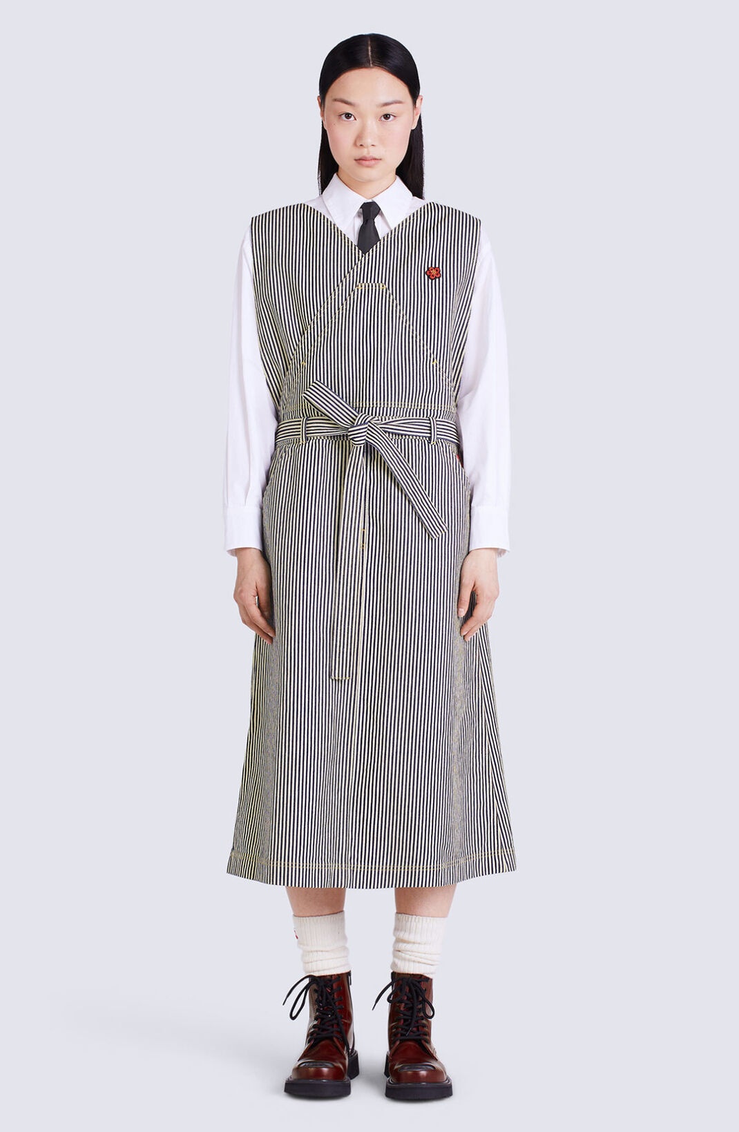 Striped denim dress - 4