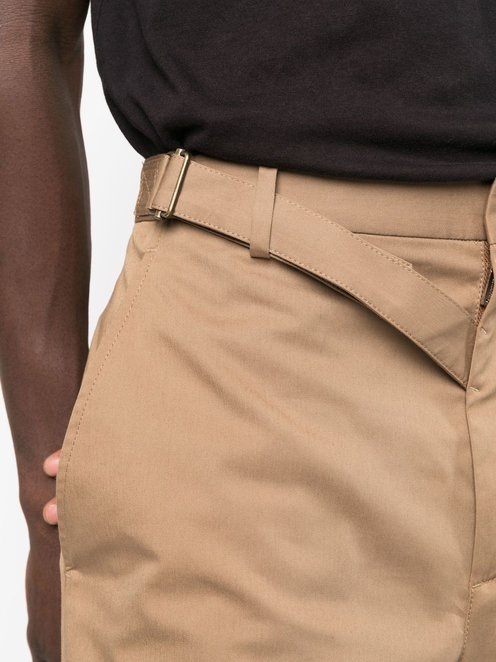 slim-cut chino trousers - 5