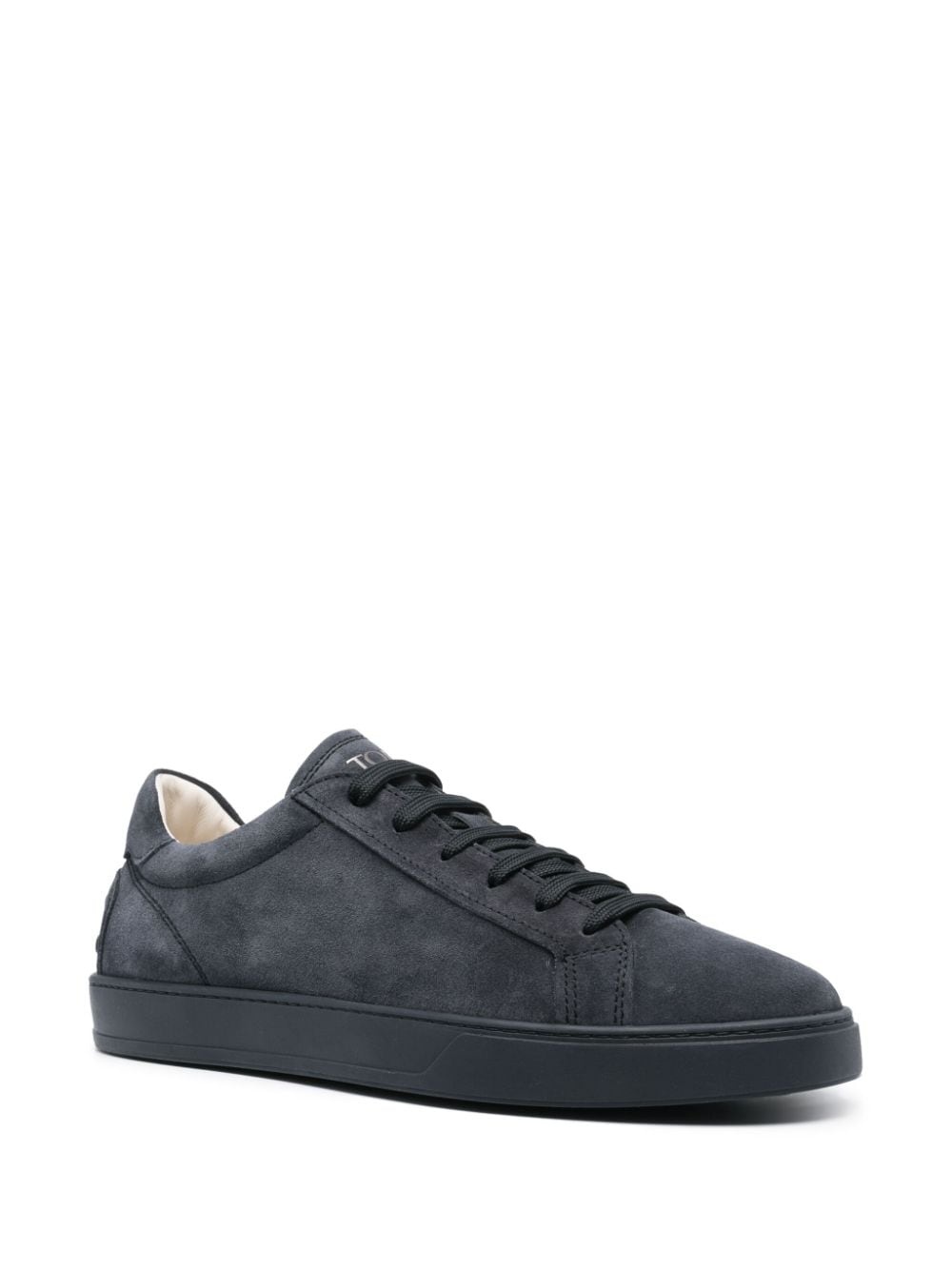 logo-print suede sneakers - 2