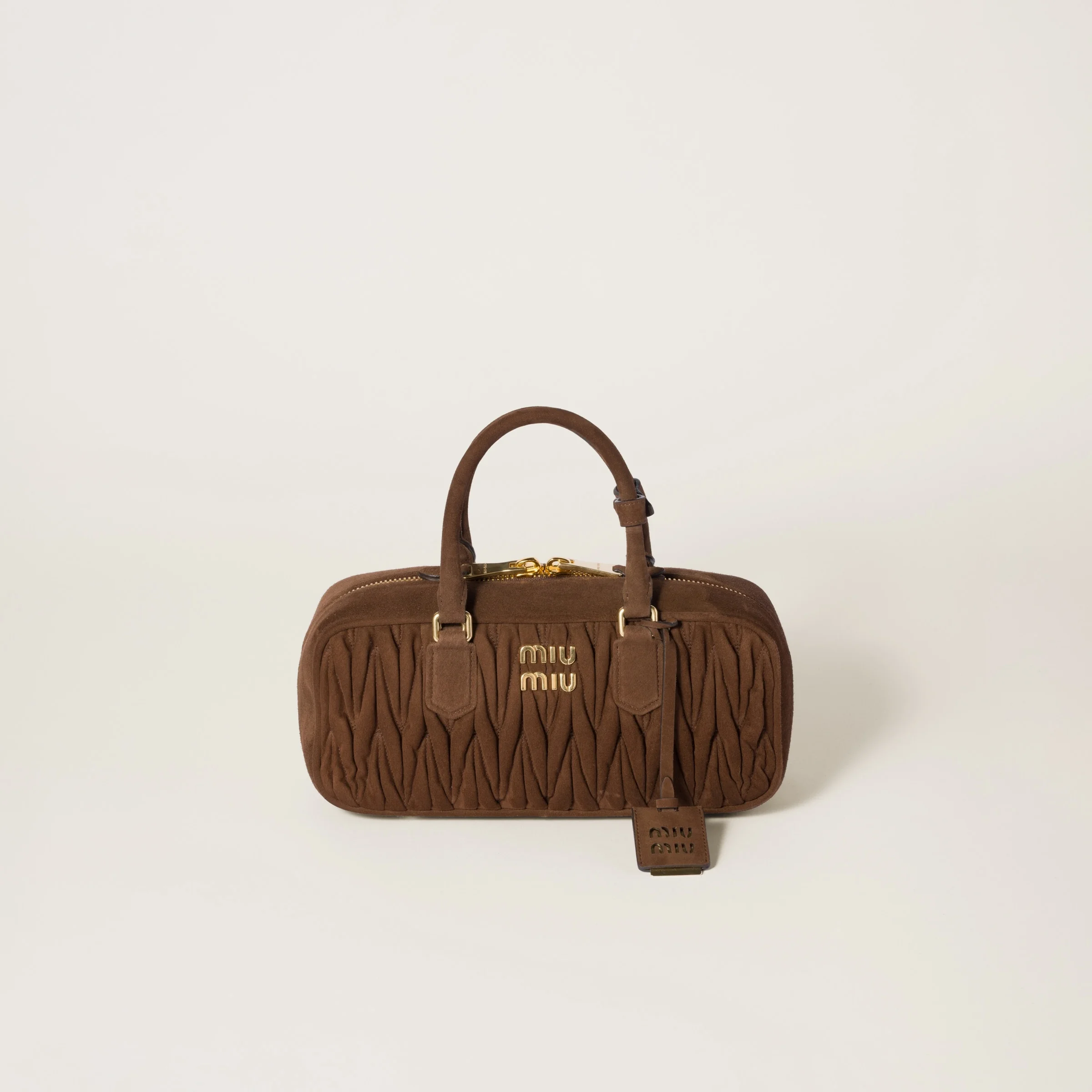 Arcadie matelassé suede bag - 1