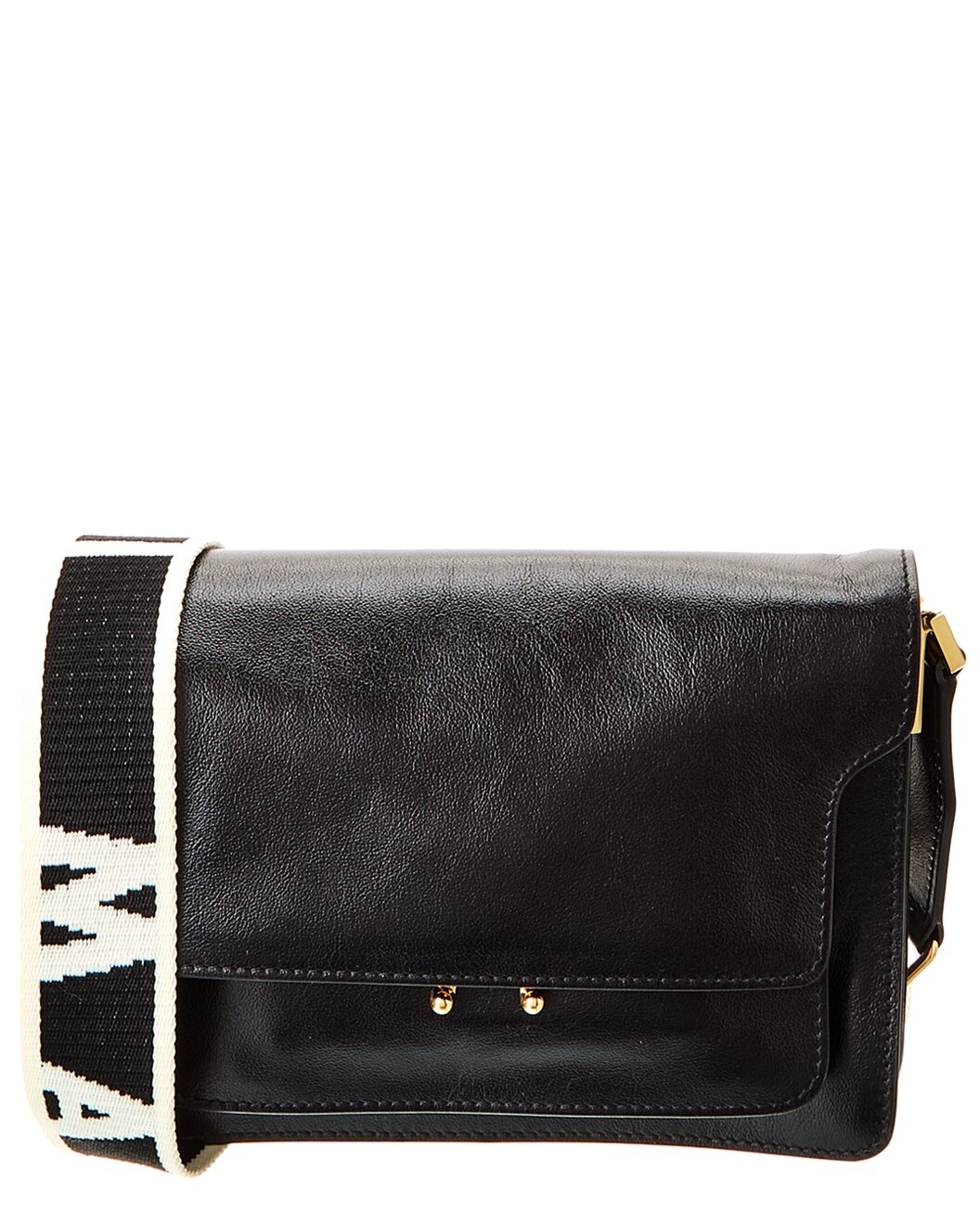 Marni Trunk Medium Leather Shoulder Bag - 1
