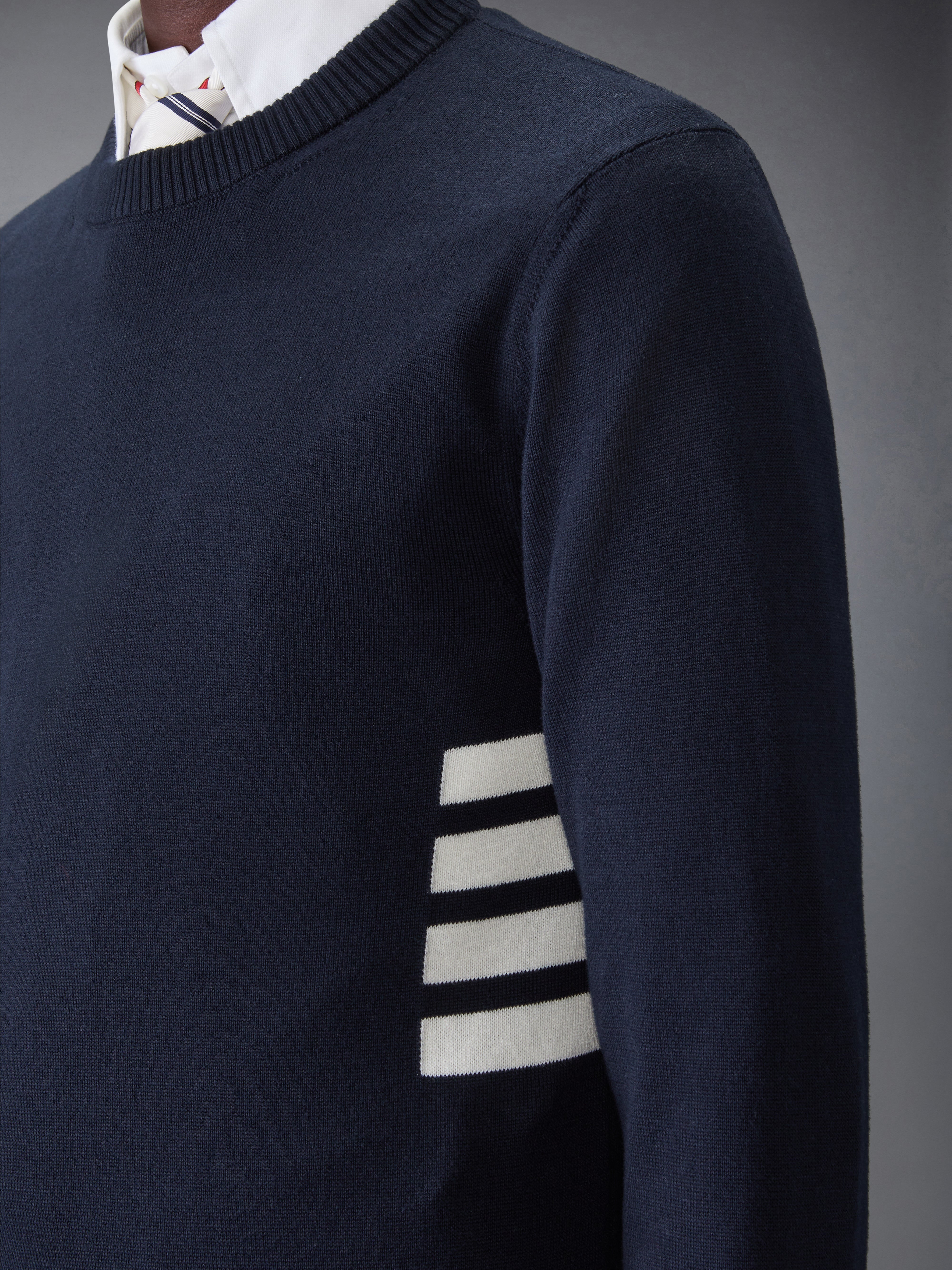 Cotton 4-Bar Pullover - 6