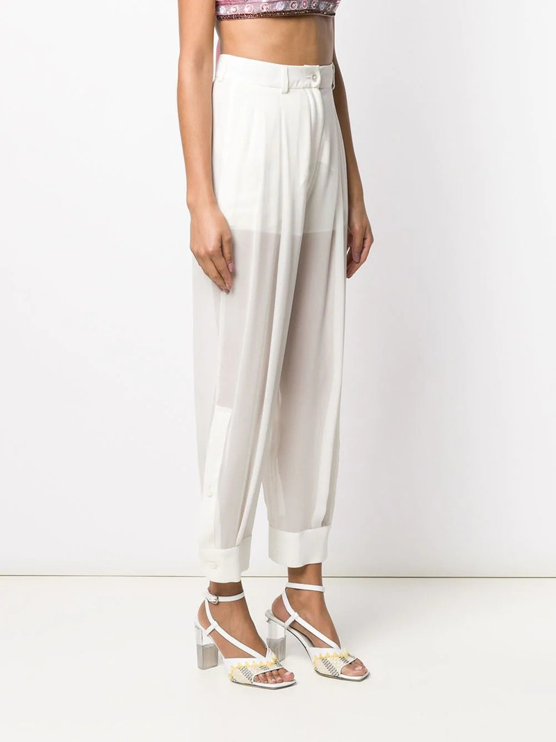 high-rise sheer trousers 3