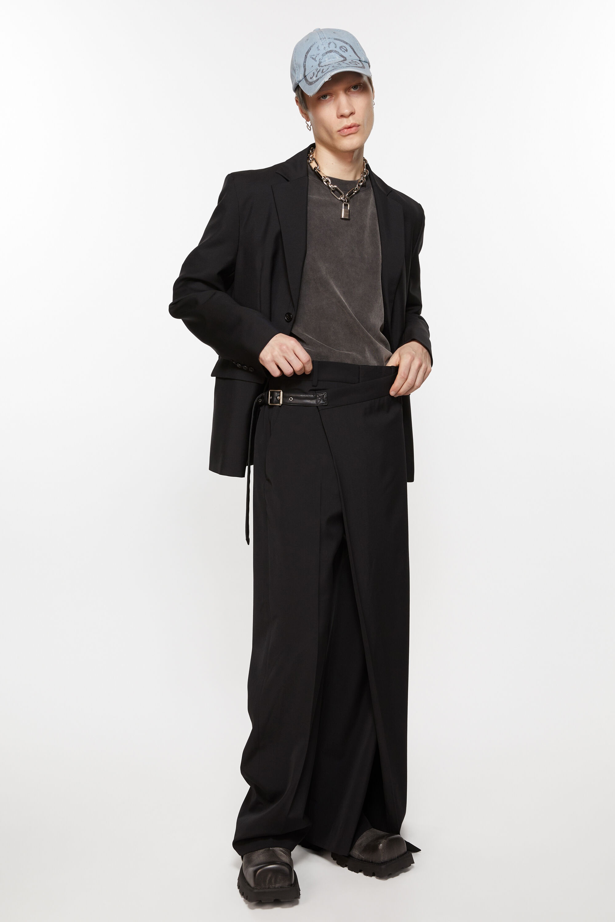 Wrap over trousers - Black - 4