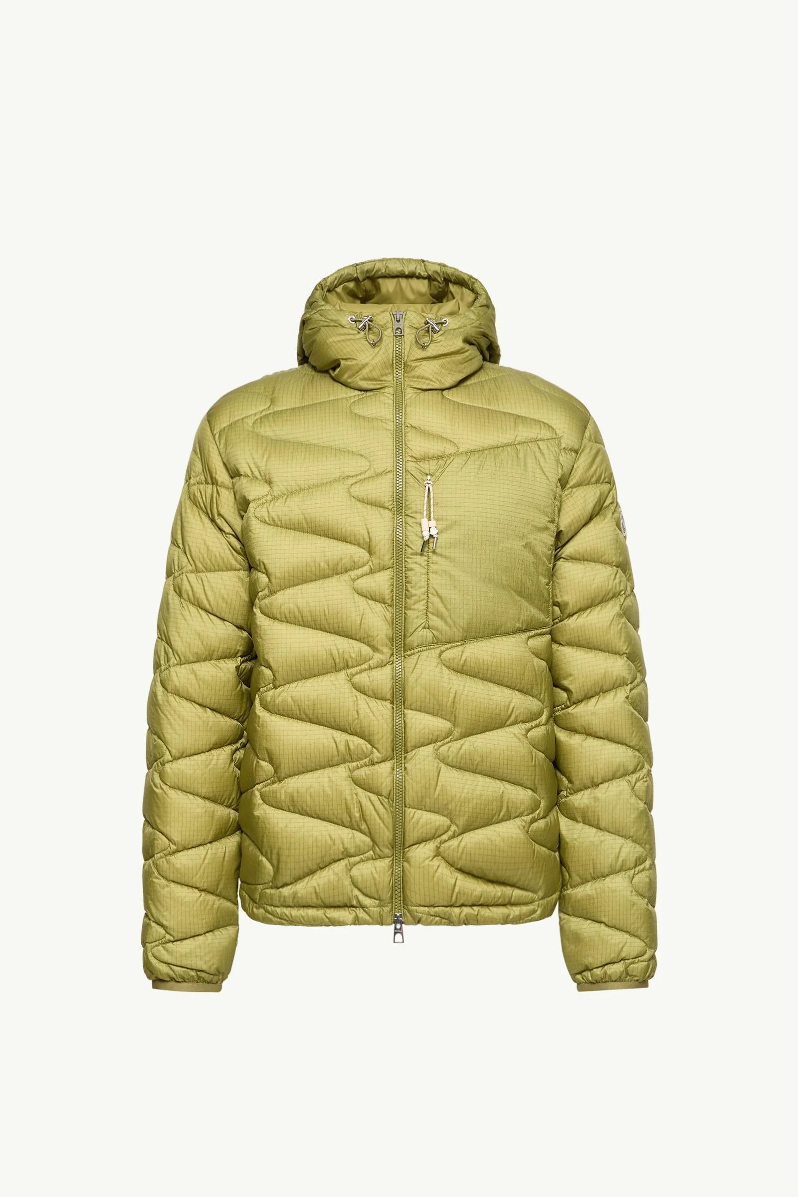 Tidone Hooded Wave Quilted Short Down Jacket - 1