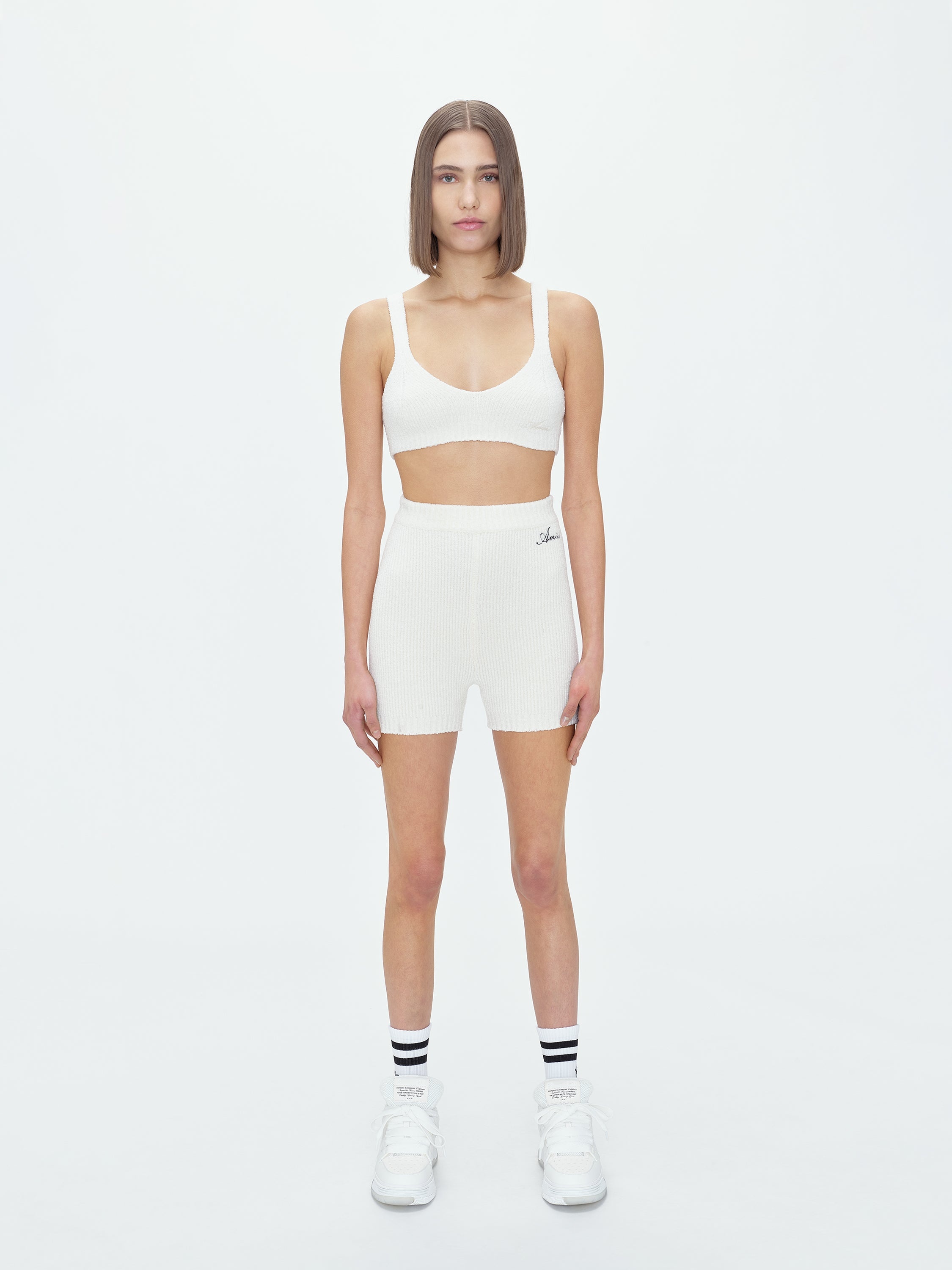 SWEATER KNIT SHORTS - 2