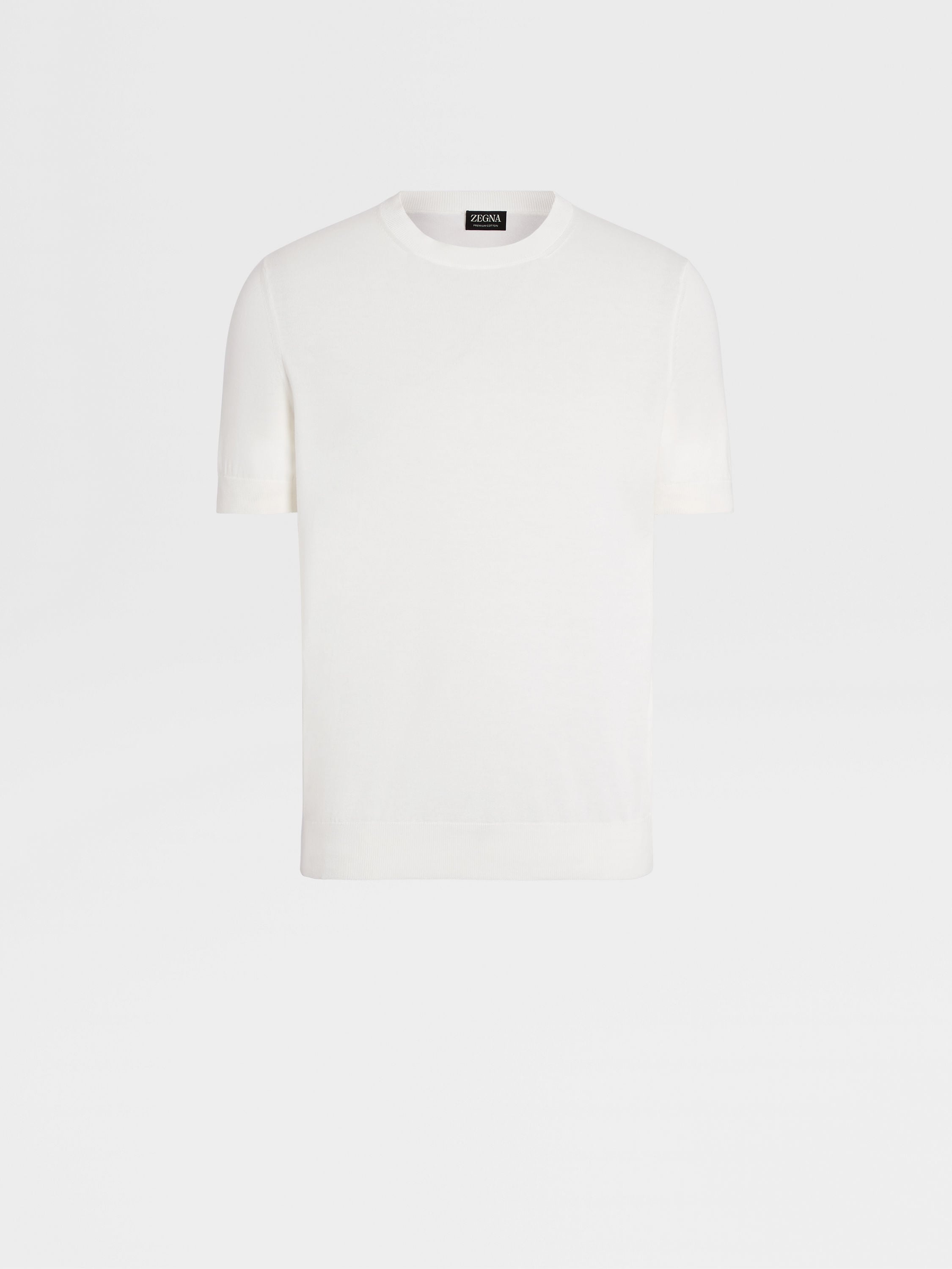 WHITE PREMIUM COTTON T-SHIRT - 1