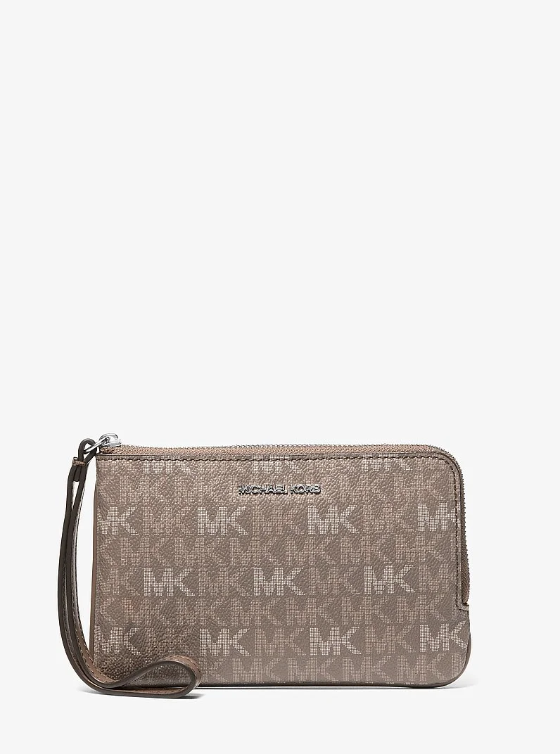 Jet Set Travel Small Signature Logo Wristlet - 1