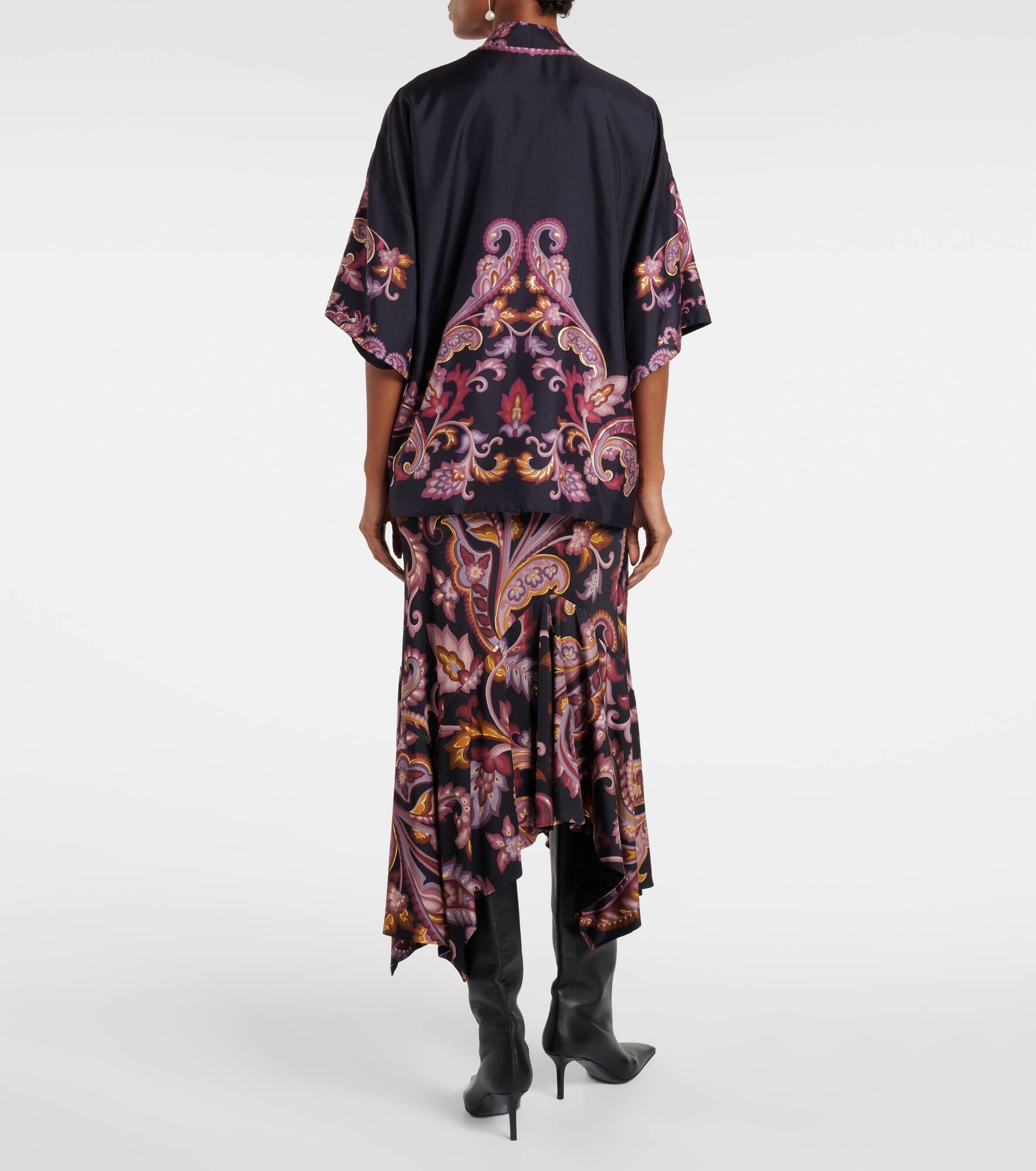 Paisley silk jacket - 3