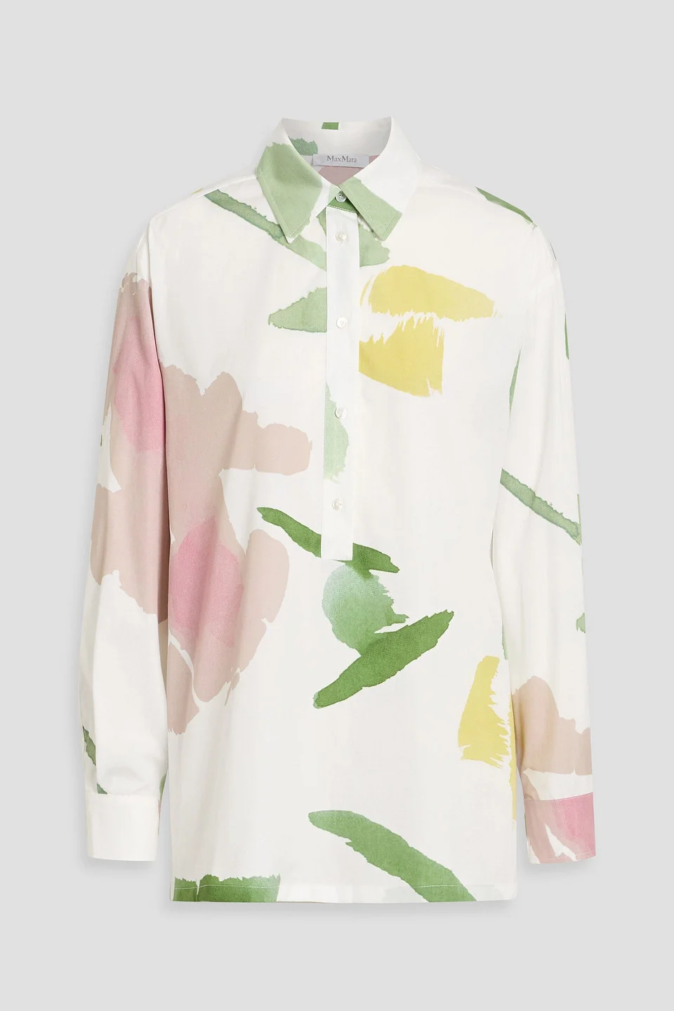 Verace printed cotton-poplin shirt - 1