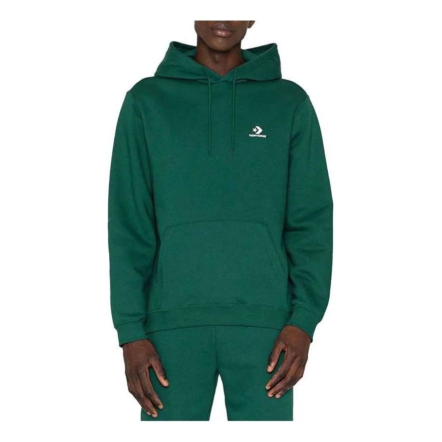 Converse Go-To Embroidered Star Chevron Standard-Fit Pullover Hoodie 'Green' 10023874-A05 - 1
