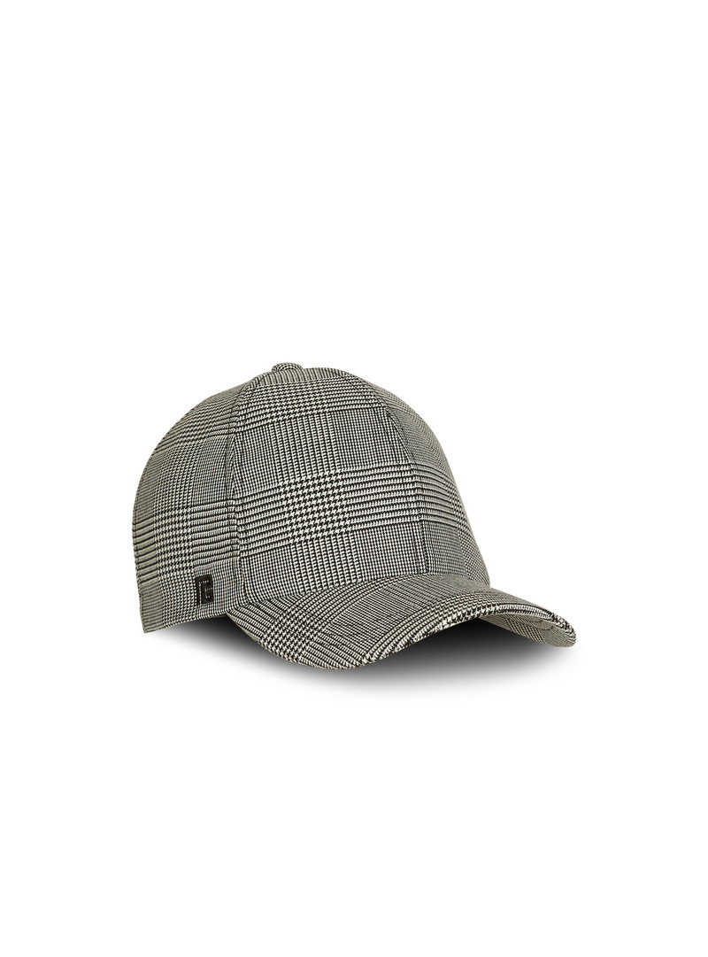 Cap with Prince of Wales check 3