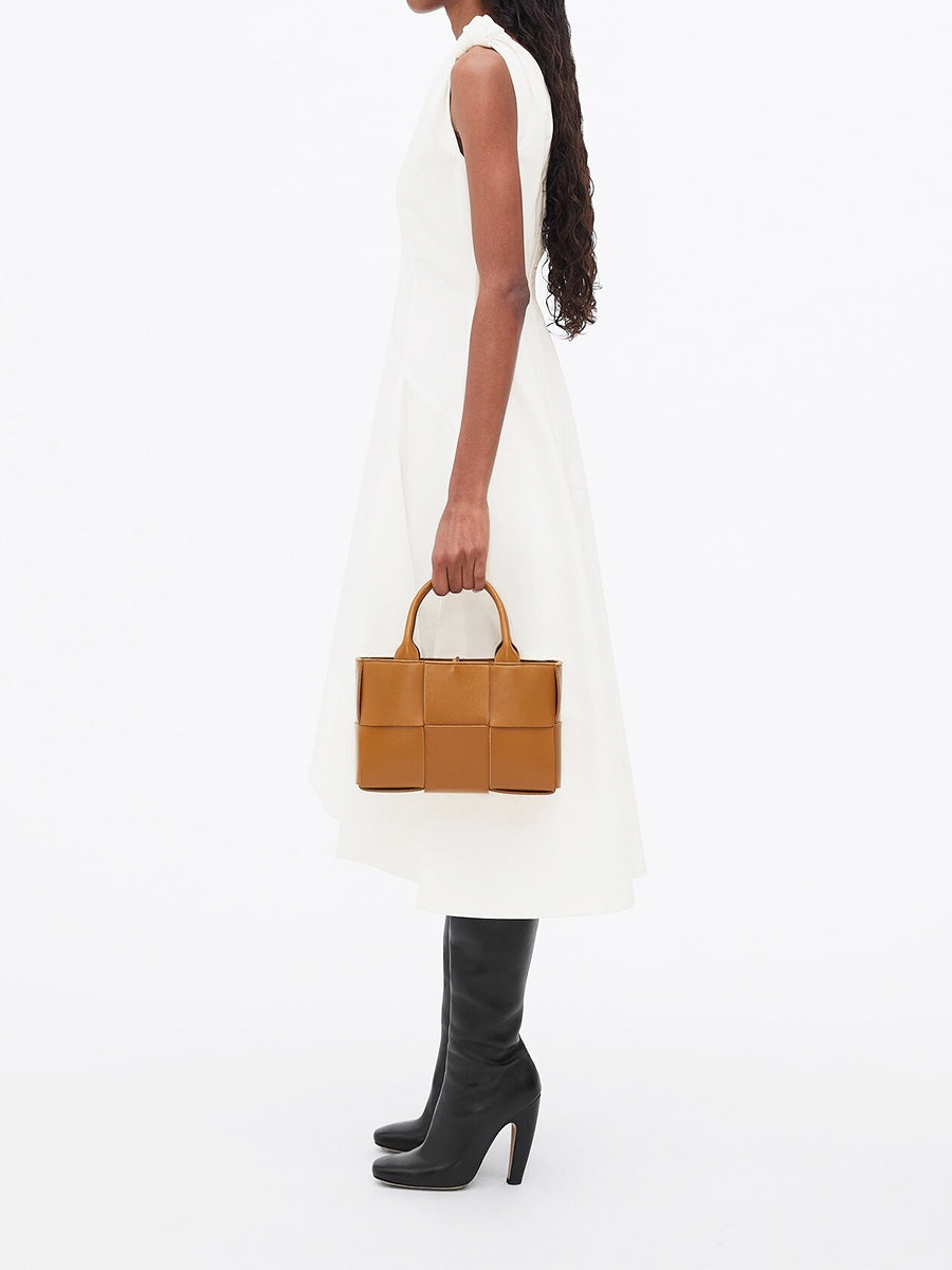 Mini Arco Tote Bag in Camel - 3