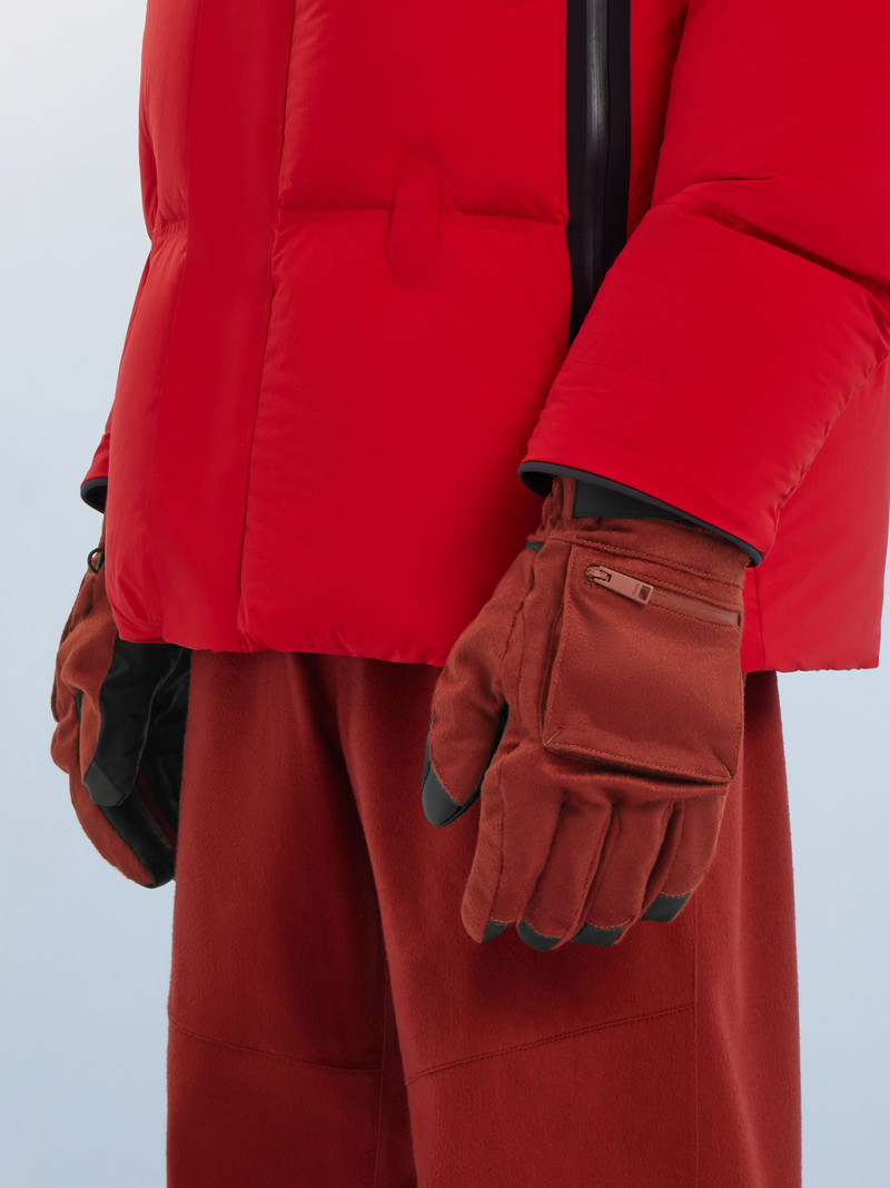 ZEGNA RED OASI CASHMERE SKI GLOVES outlook