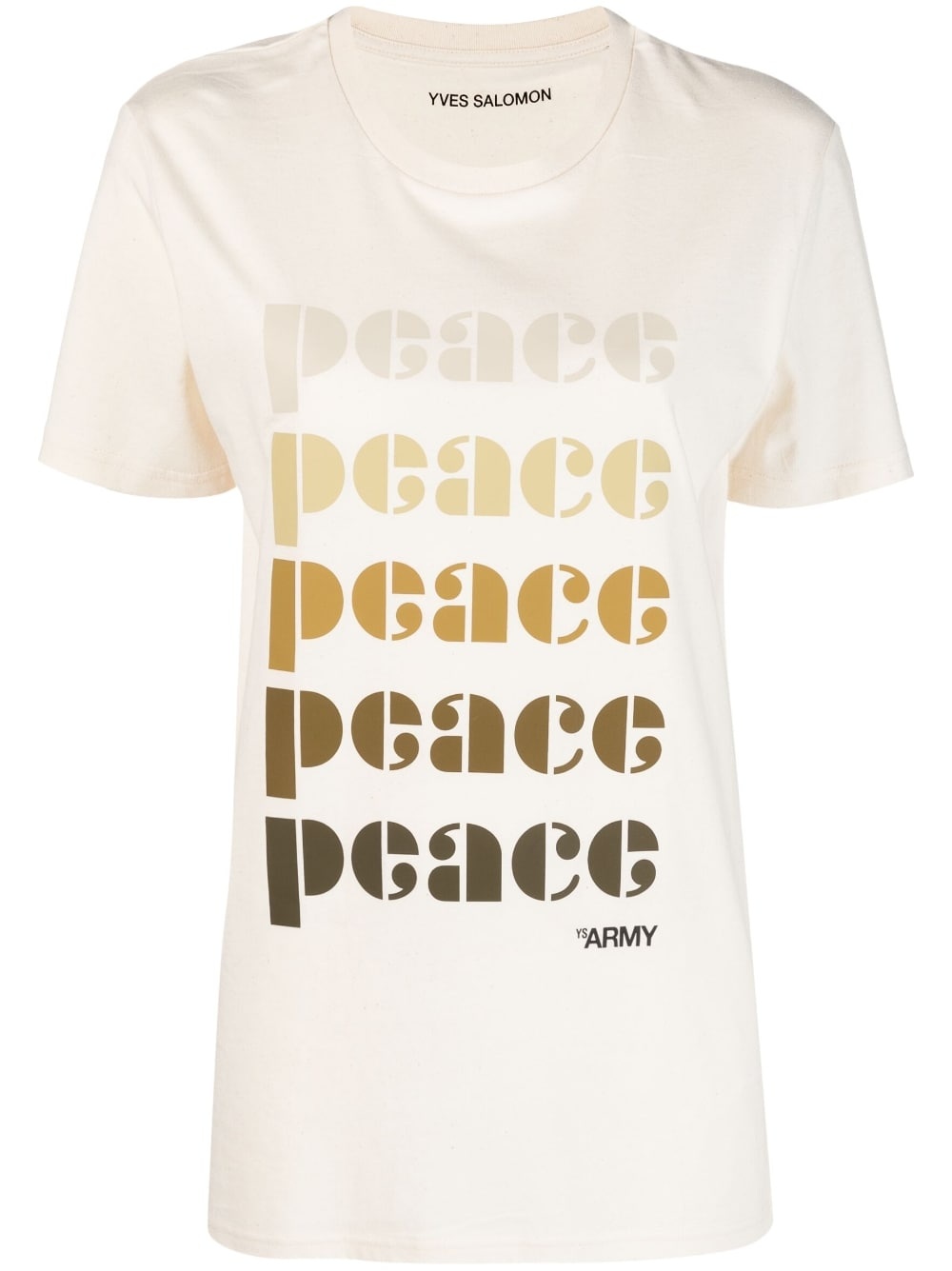 peace-print organic-cotton T-shirt - 1