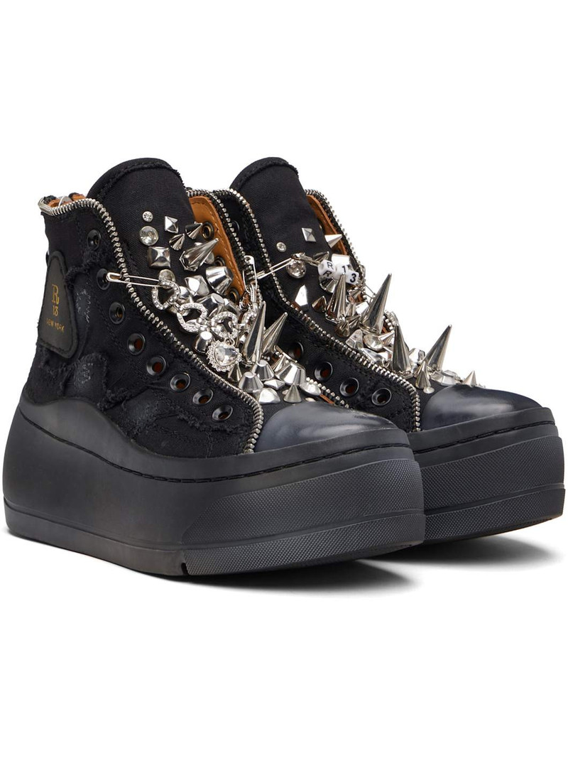 Black Lace Free Kurt High Top Sneakers 4