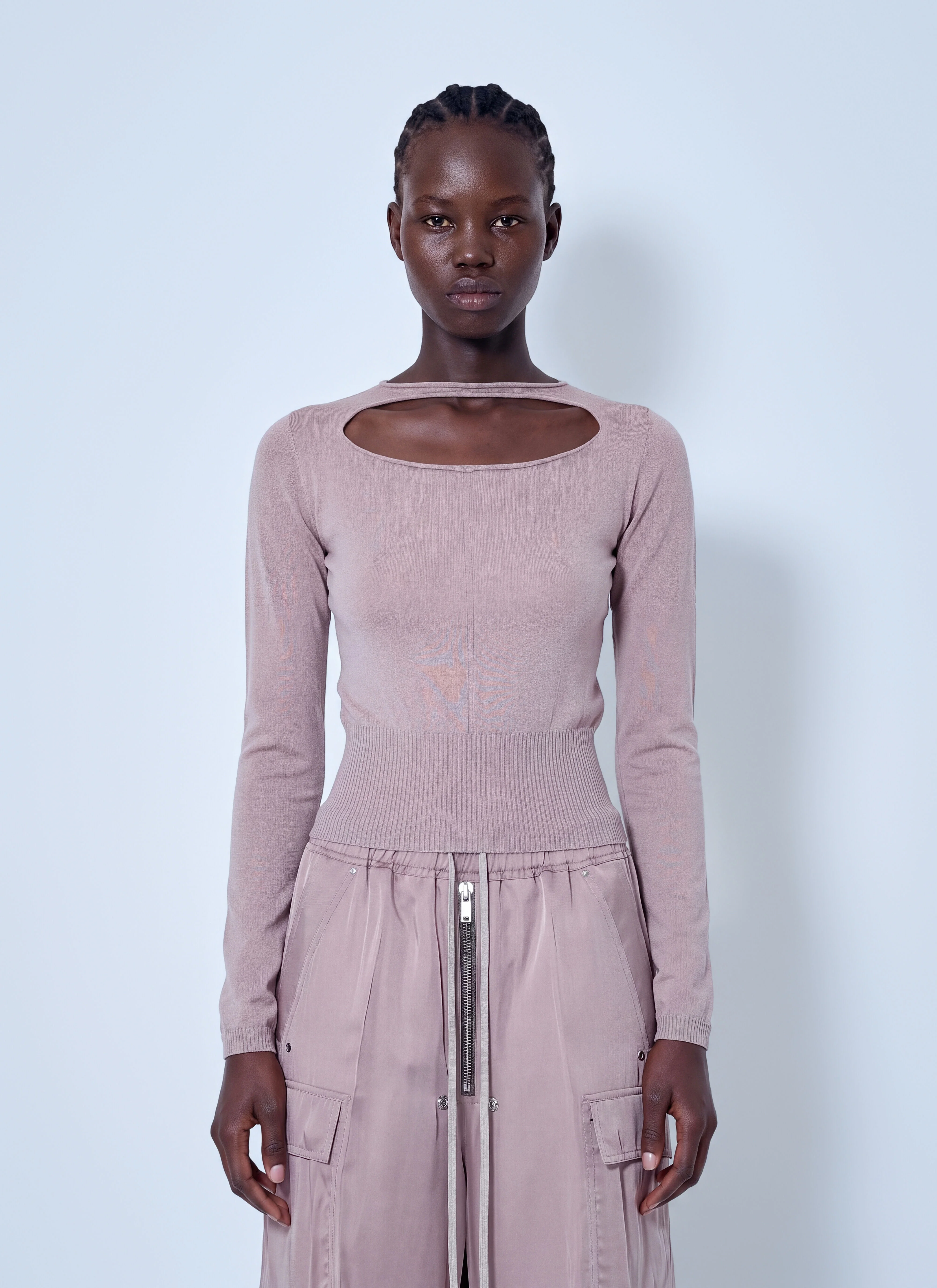 Slashed Cropped Pull Top - 1