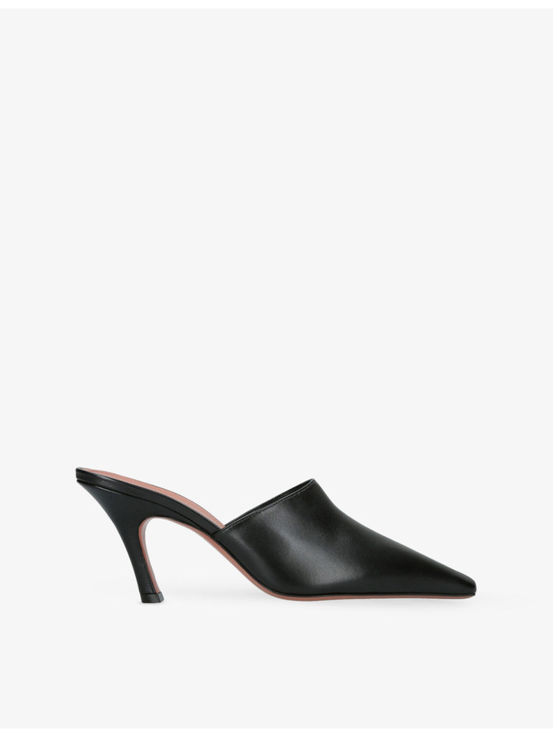 Jamie Mule 80 Leather Heels 1