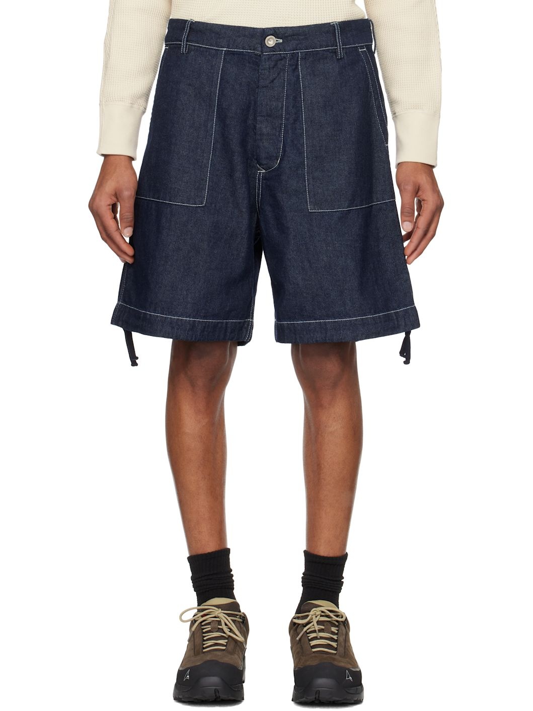 C. P. Company Blue 3/1 Denim Shorts - 1